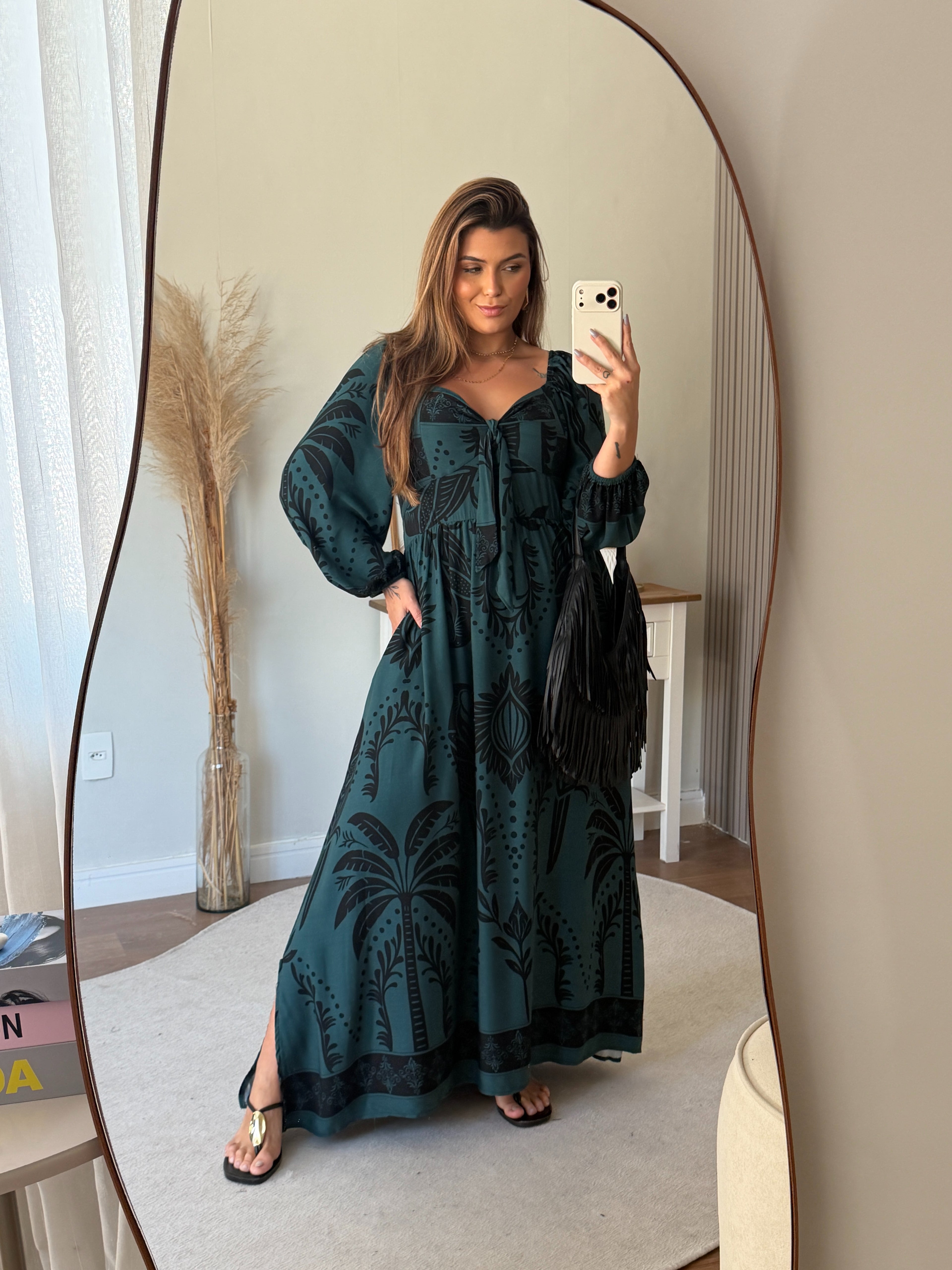 Vestido Veneza Manga Longa