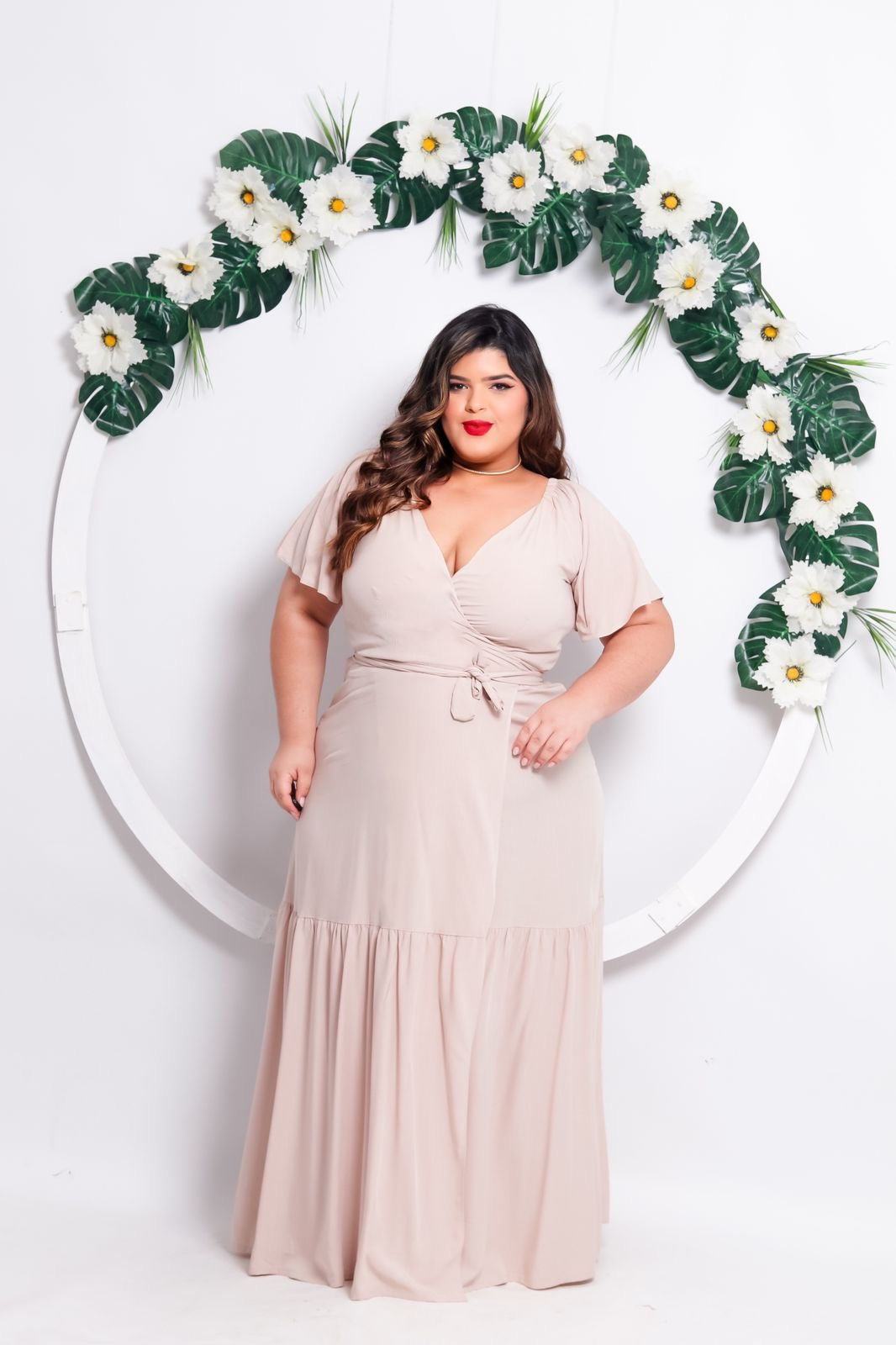 Vestido Plus Size Longo Sara