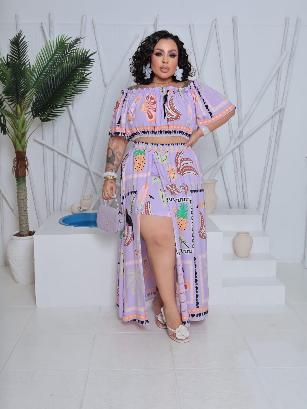 Conjunto Alícia estampado