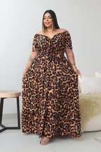 Vestido Isis Animal Print Onça