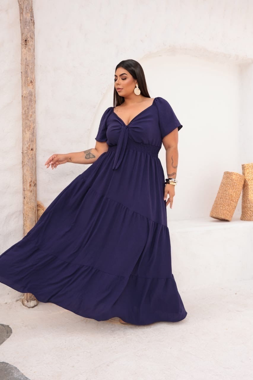 Vestido Isis Azul Marinho