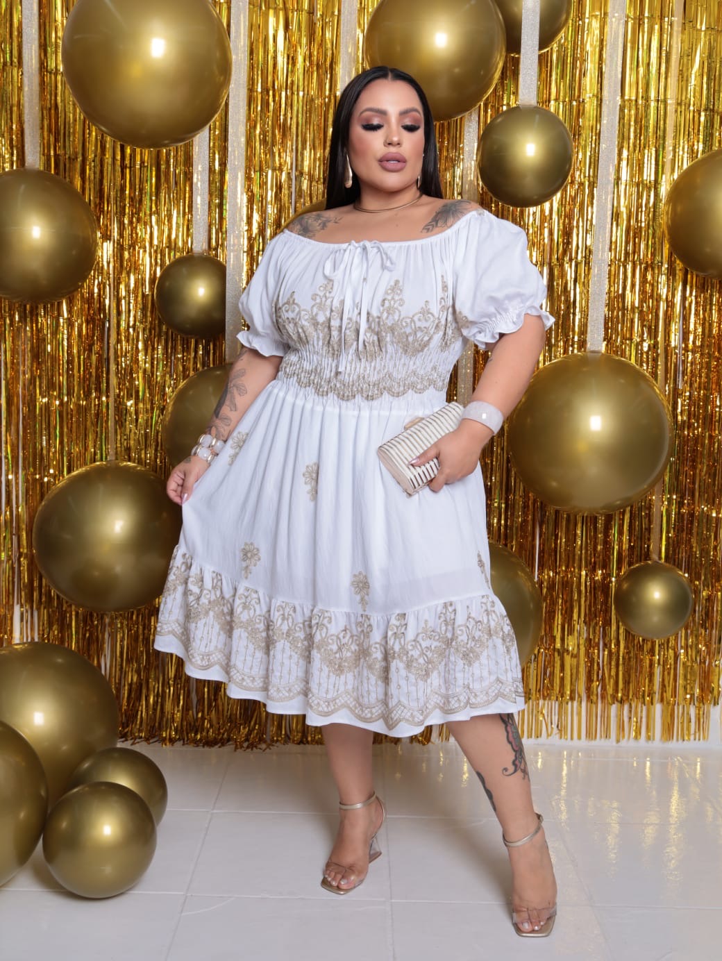 Vestido Ciganinha Bordado