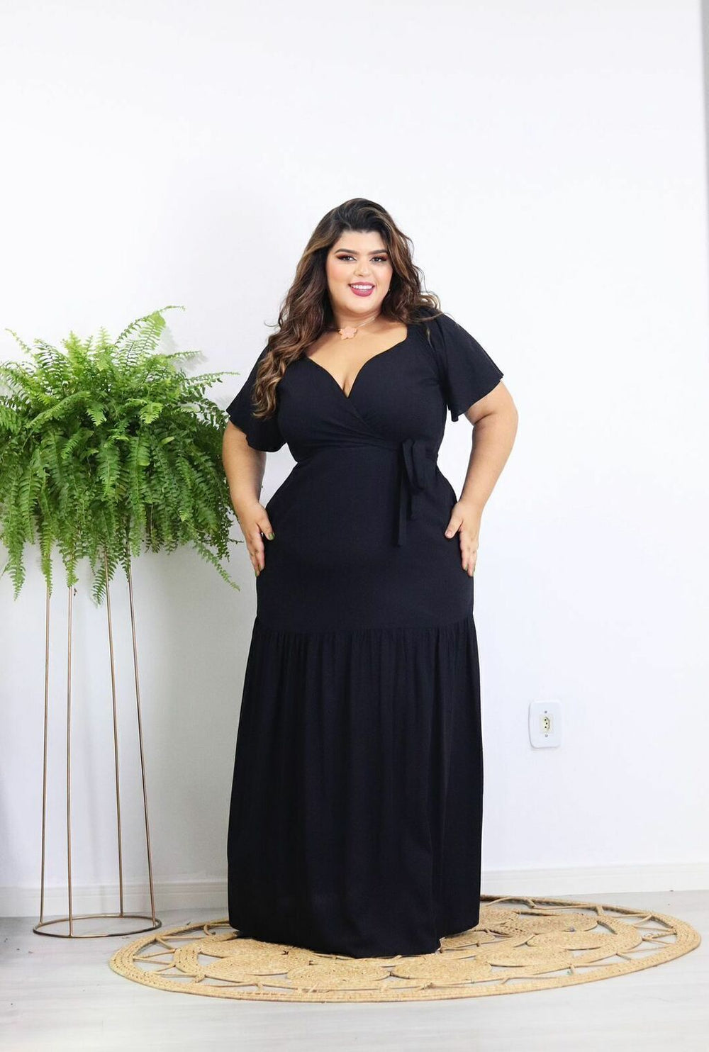 Vestido Plus Size Longo Sara