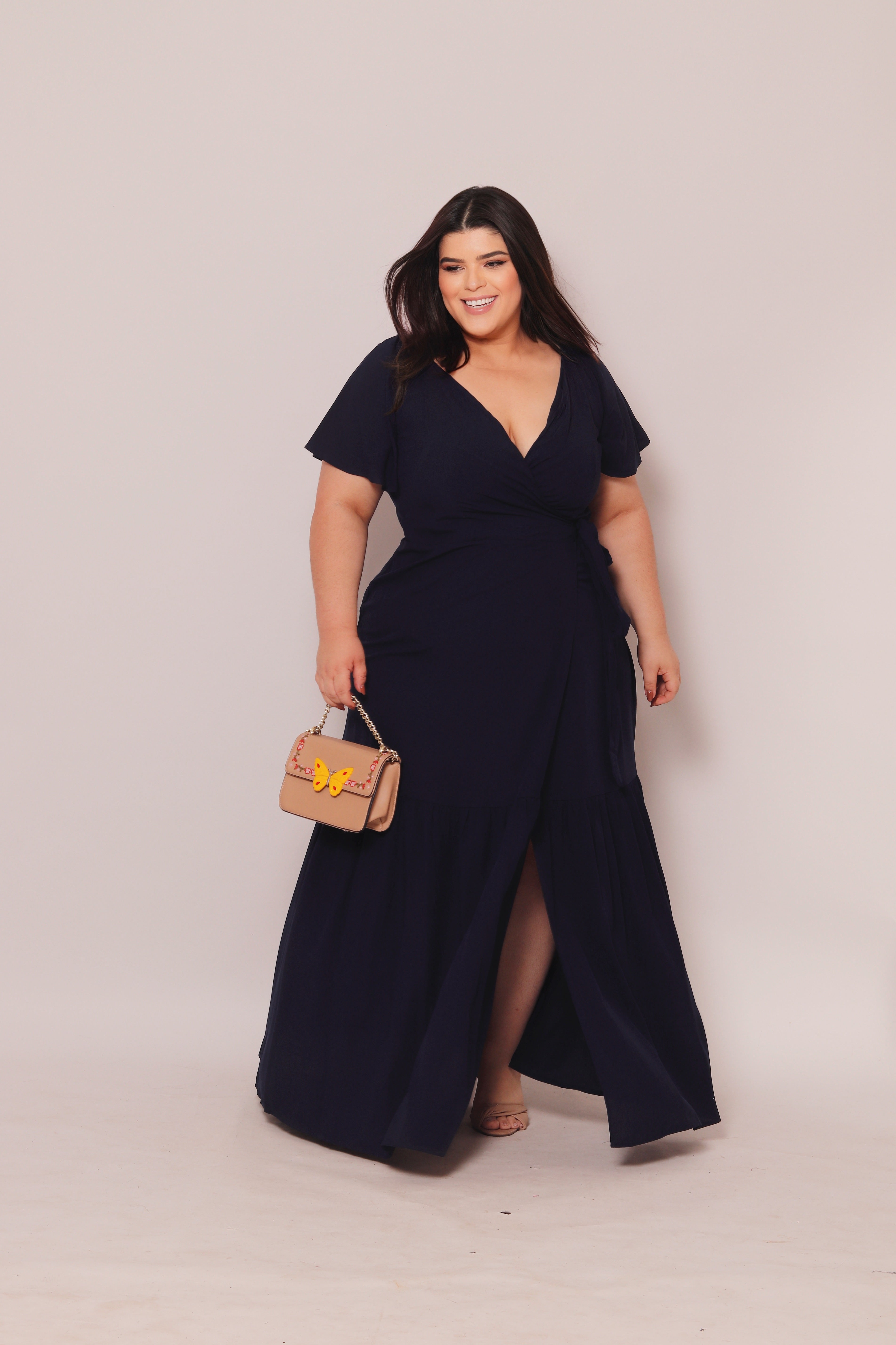 Vestido Plus Size Longo Sara