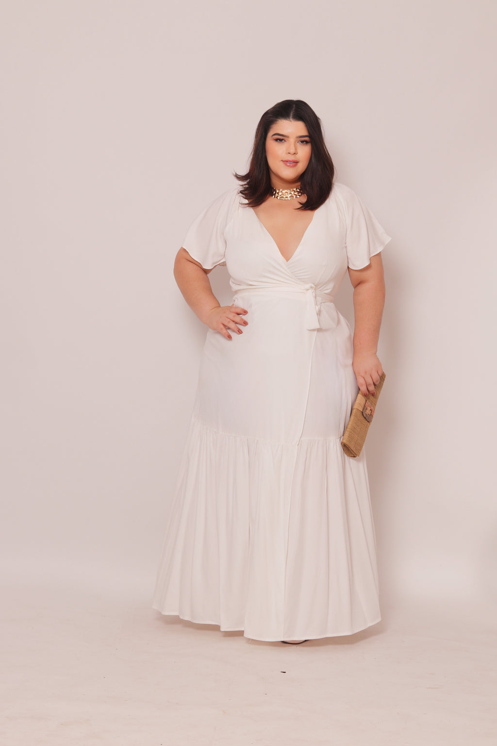 Vestido Plus Size Longo Sara