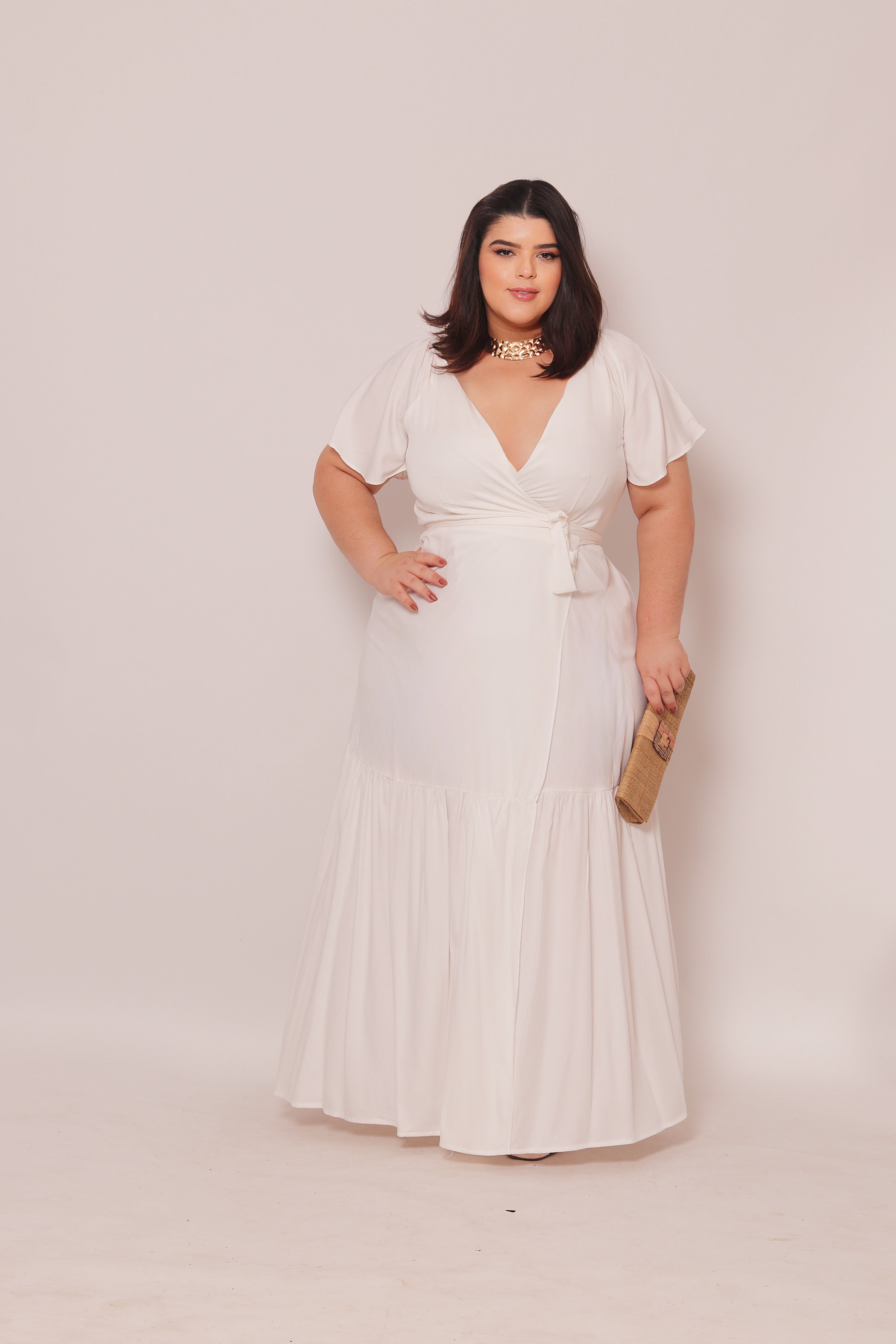 Vestido Plus Size Longo Sara