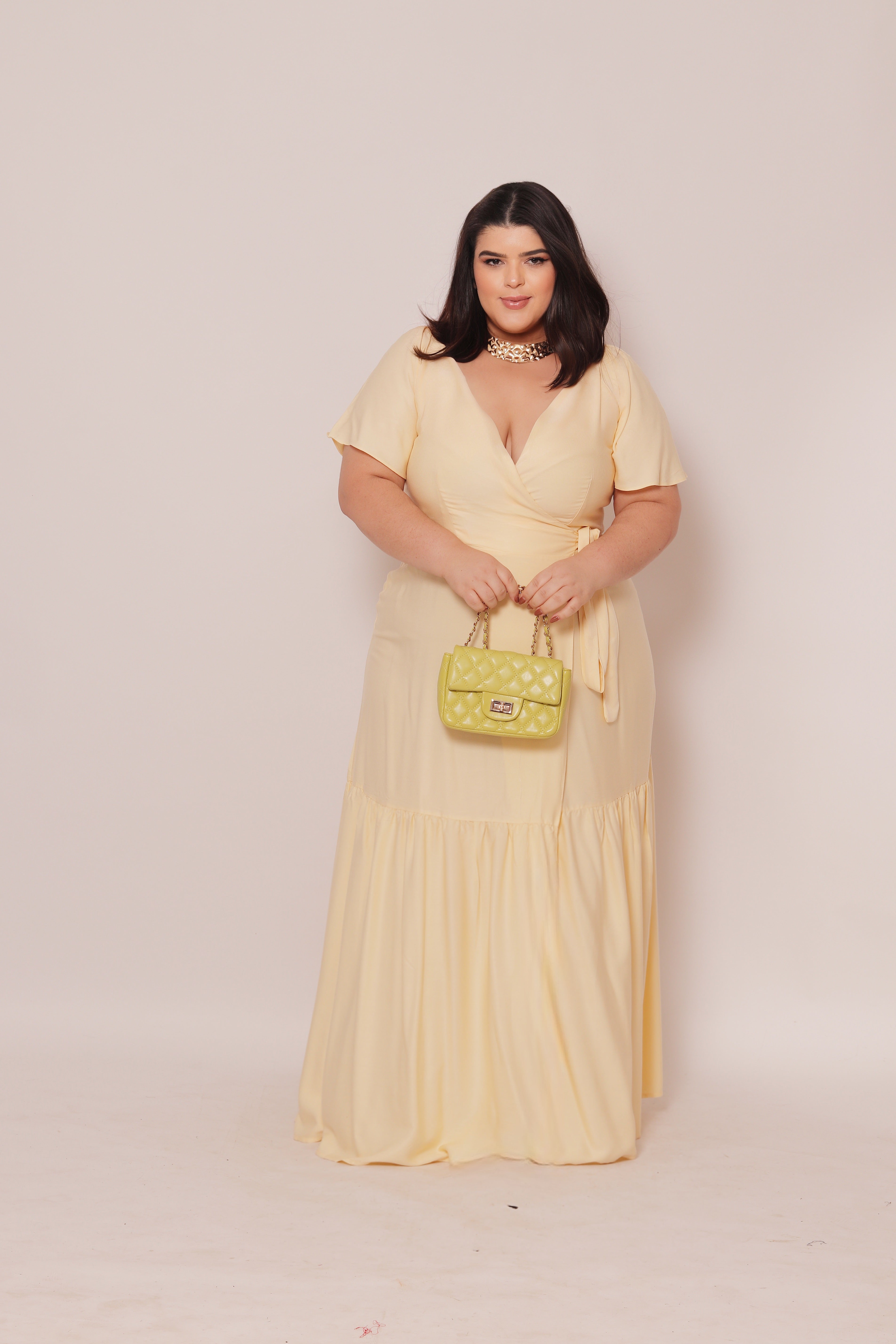 Vestido Plus Size Longo Sara