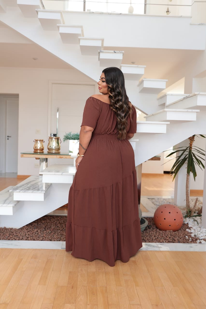 Vestido Isis Marrom