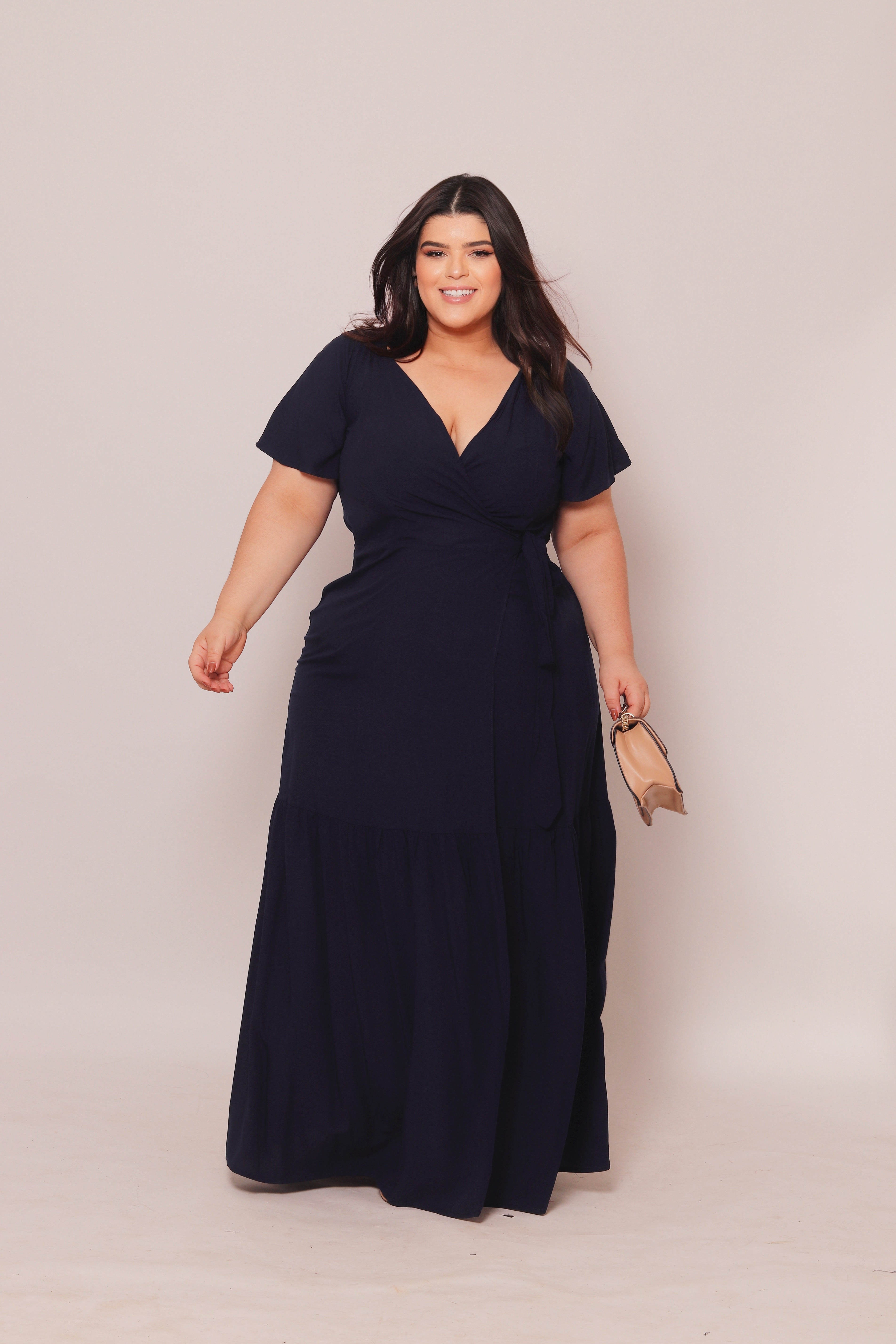 Vestido Plus Size Longo Sara