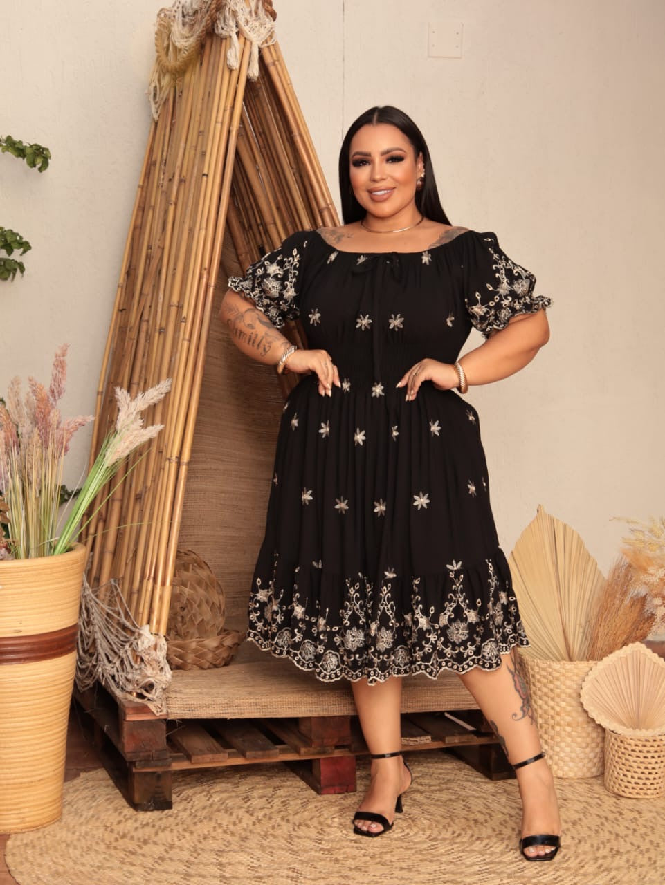 Vestido Ciganinha Bordado