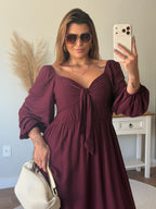 Vestido Veneza Manga Longa
