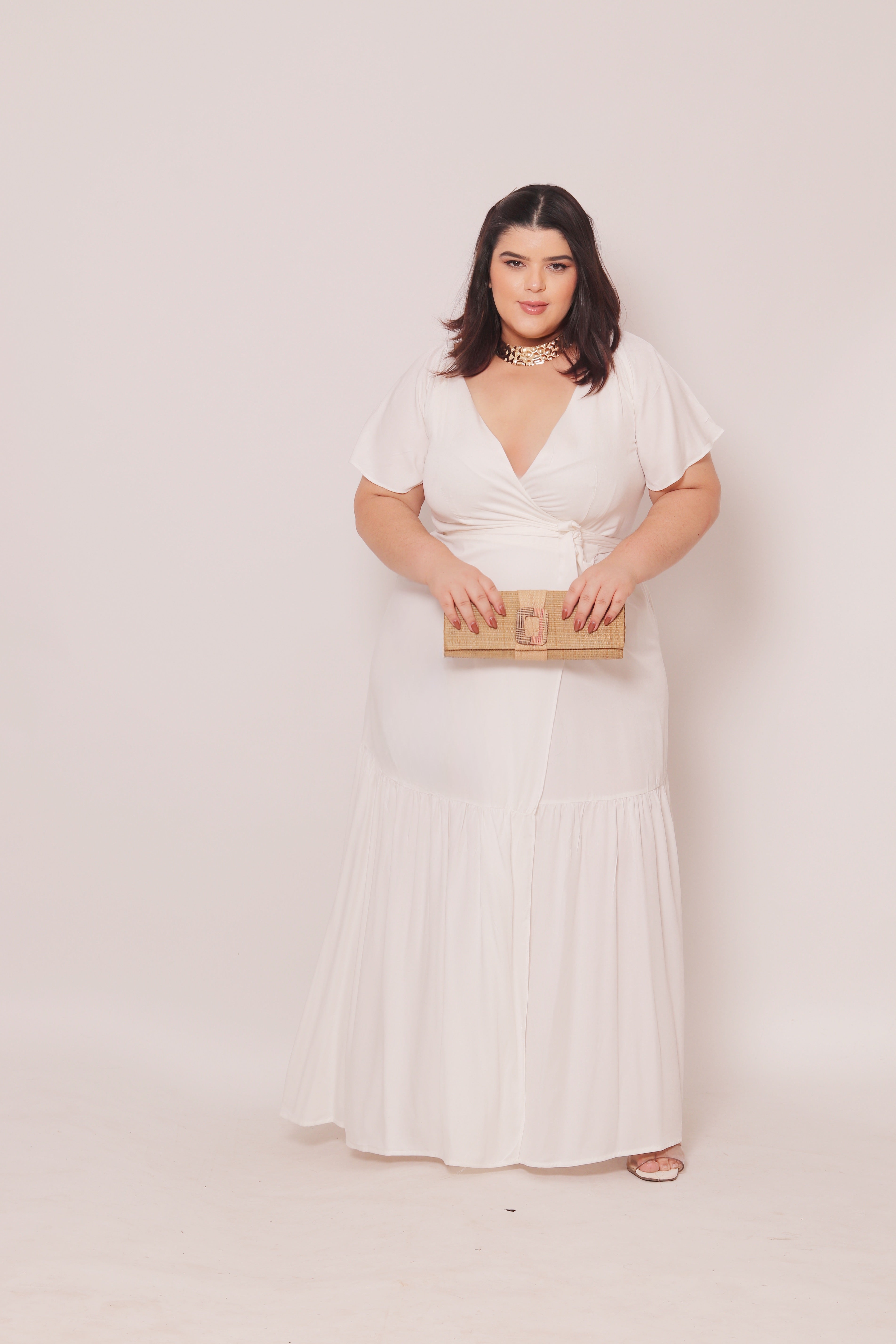 Vestido Plus Size Longo Sara