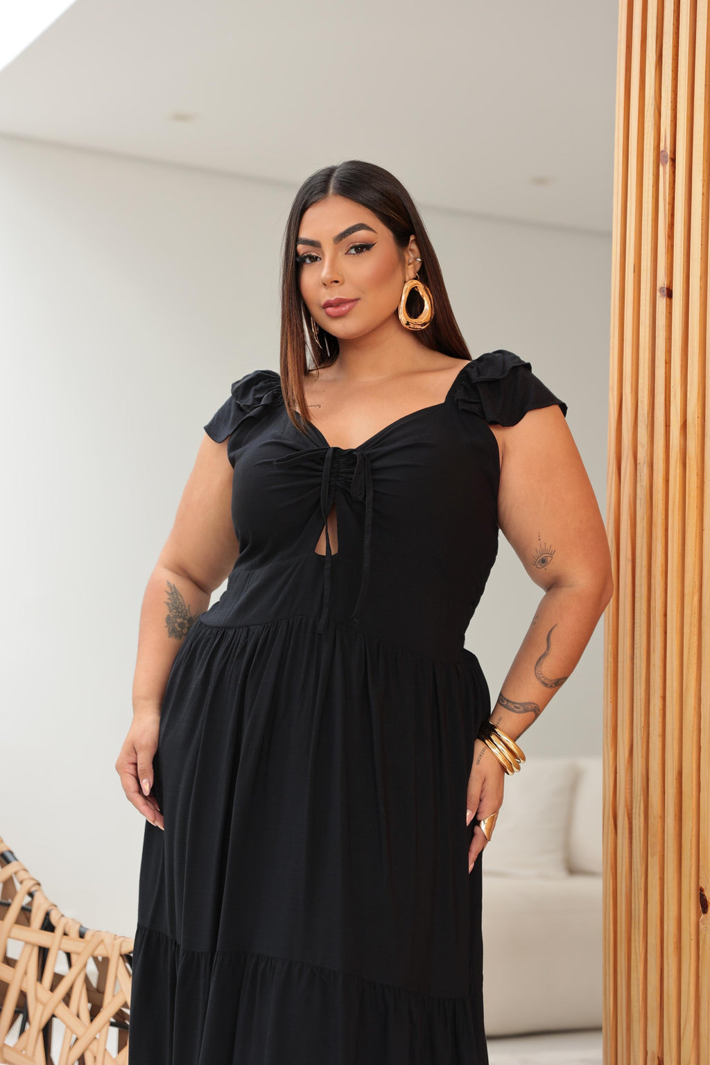 Vestido Fantini Viscolinho