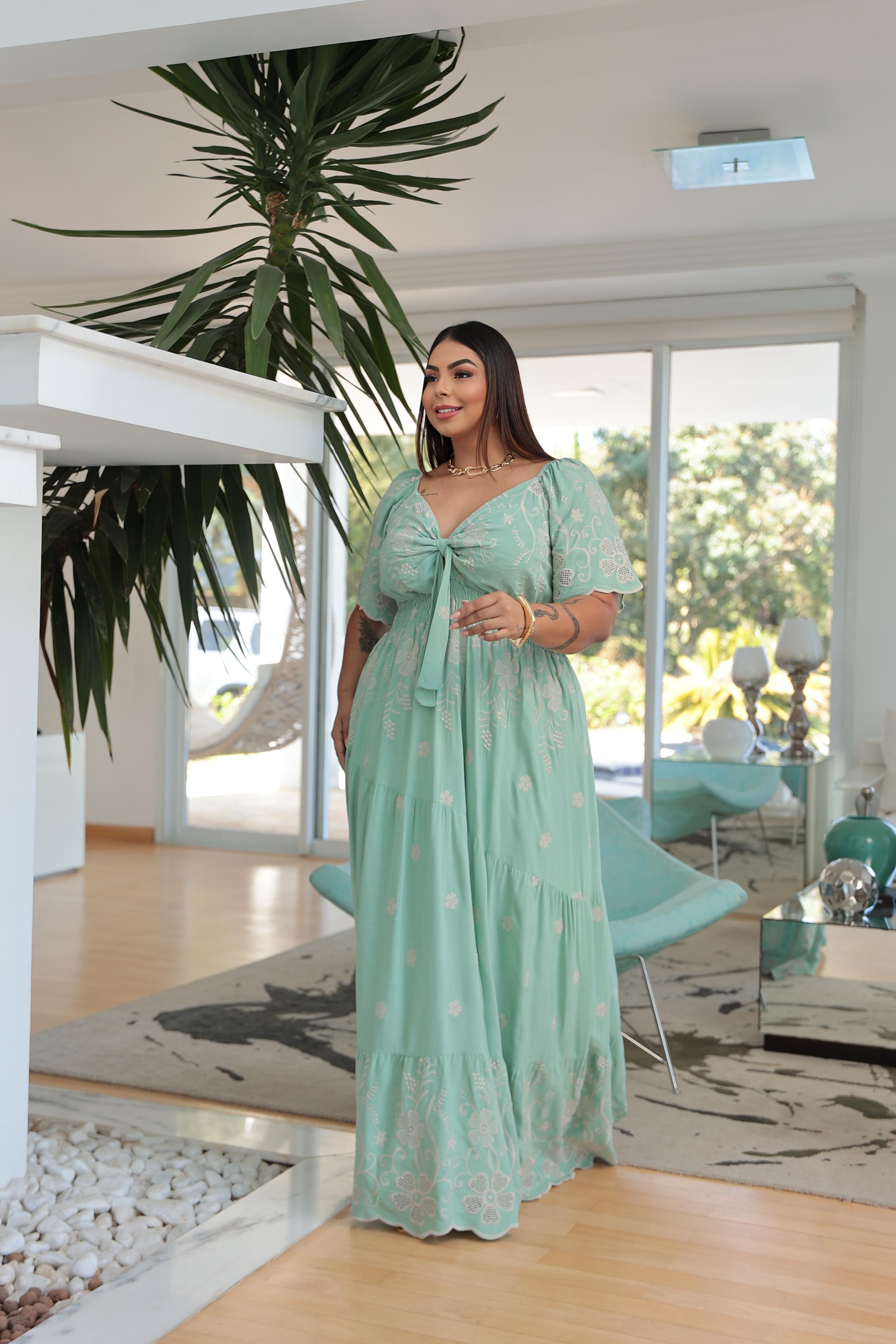 Vestido Alicy Bordado