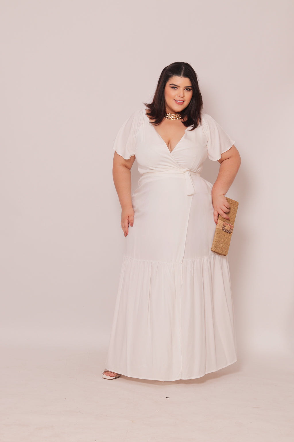 Vestido Plus Size Longo Sara