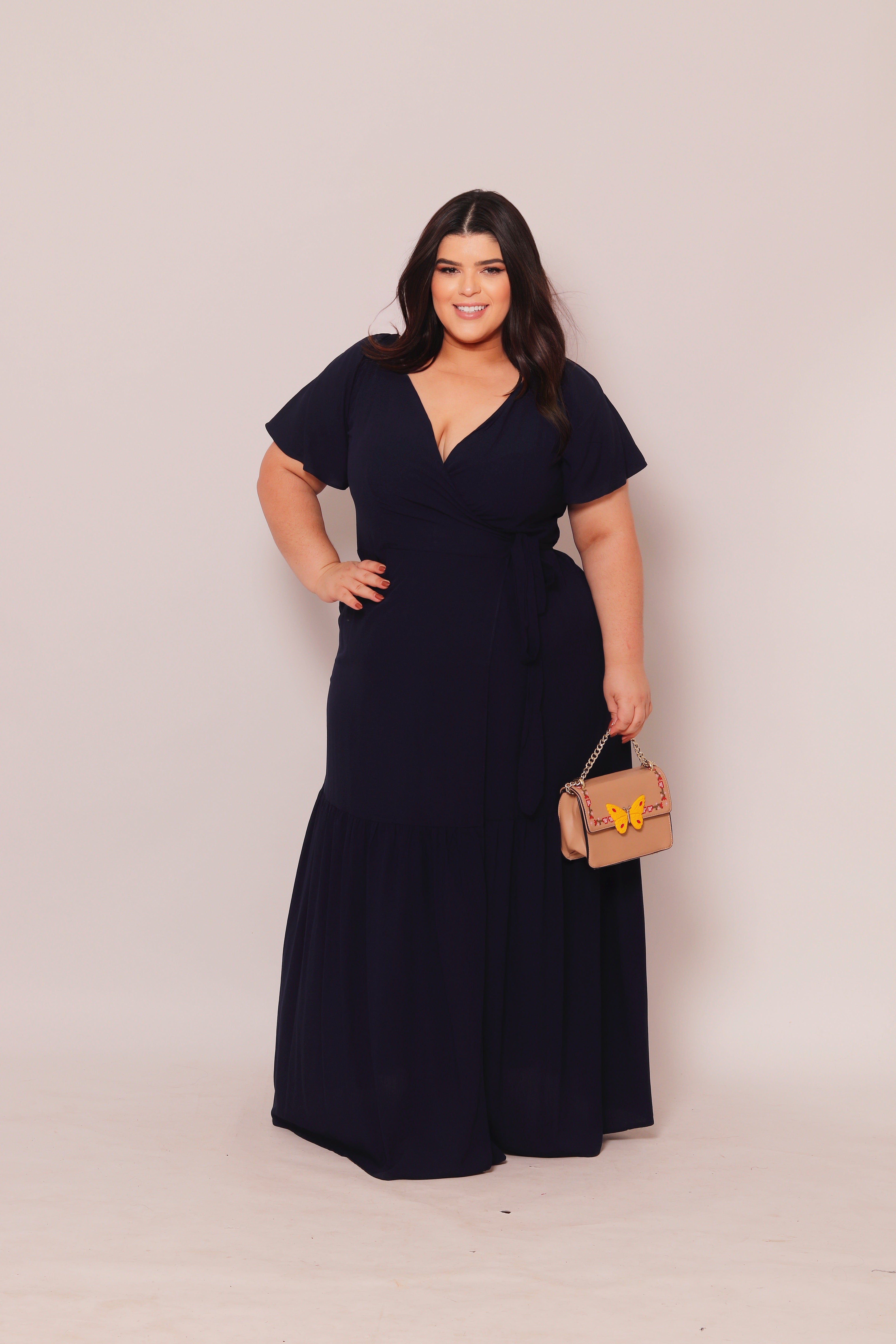 Vestido Plus Size Longo Sara