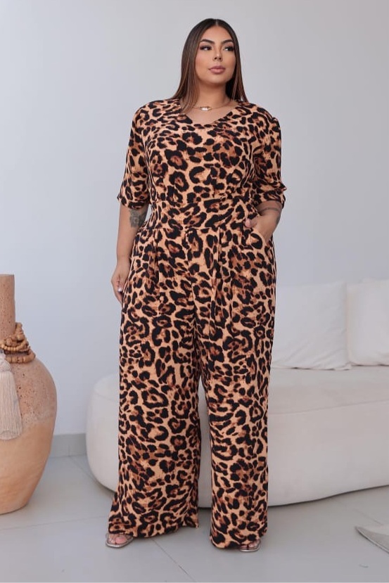 Macacão Dubai Animal Print