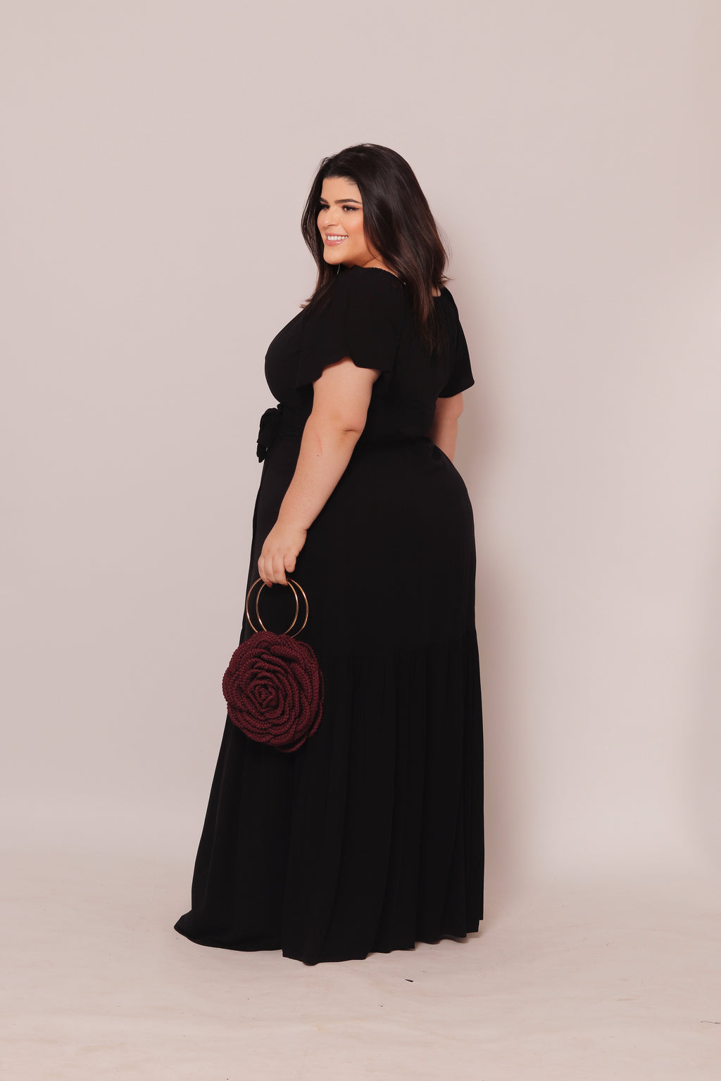 Vestido Plus Size Longo Sara