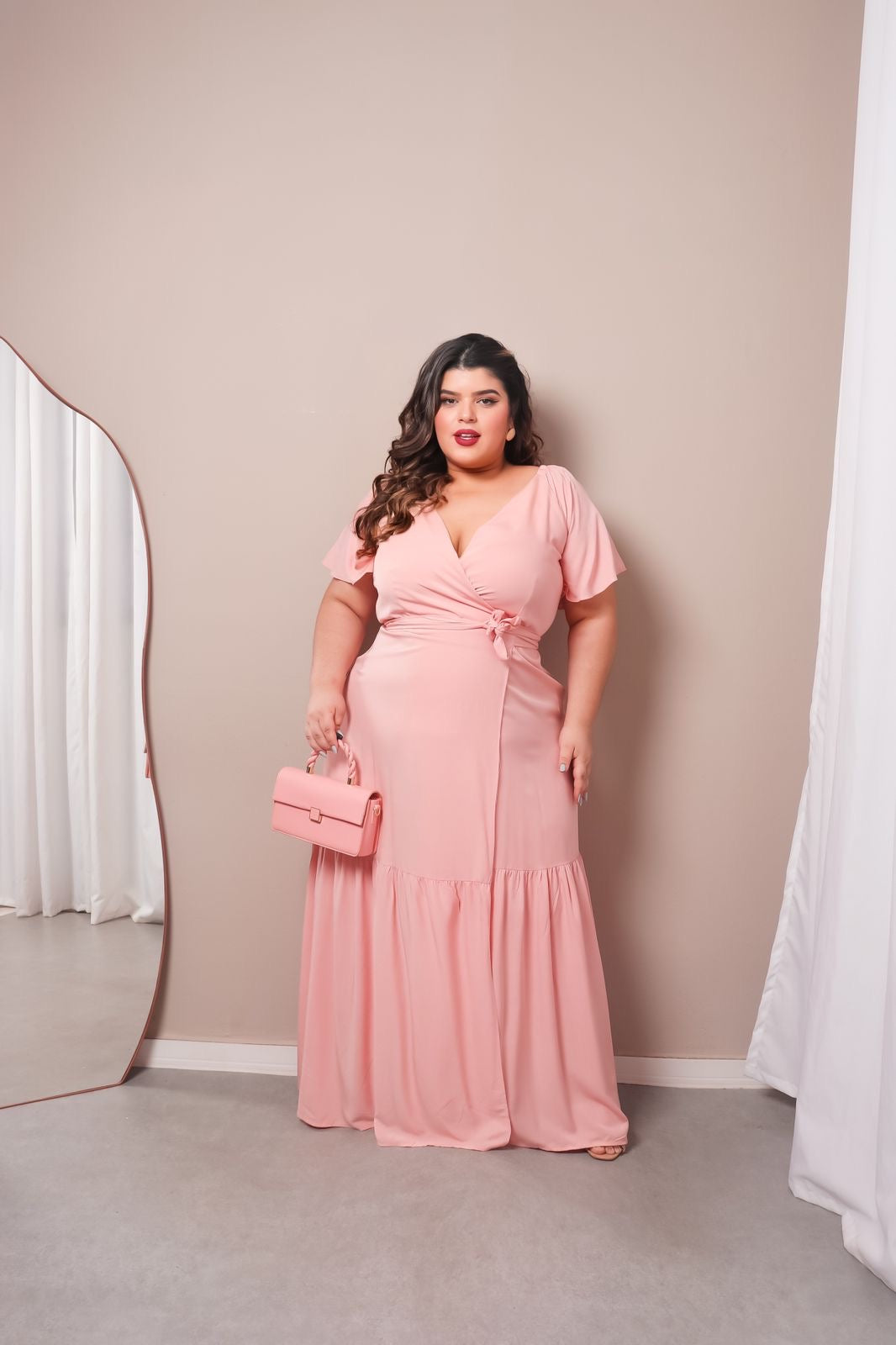 Vestido Plus Size Longo Sara
