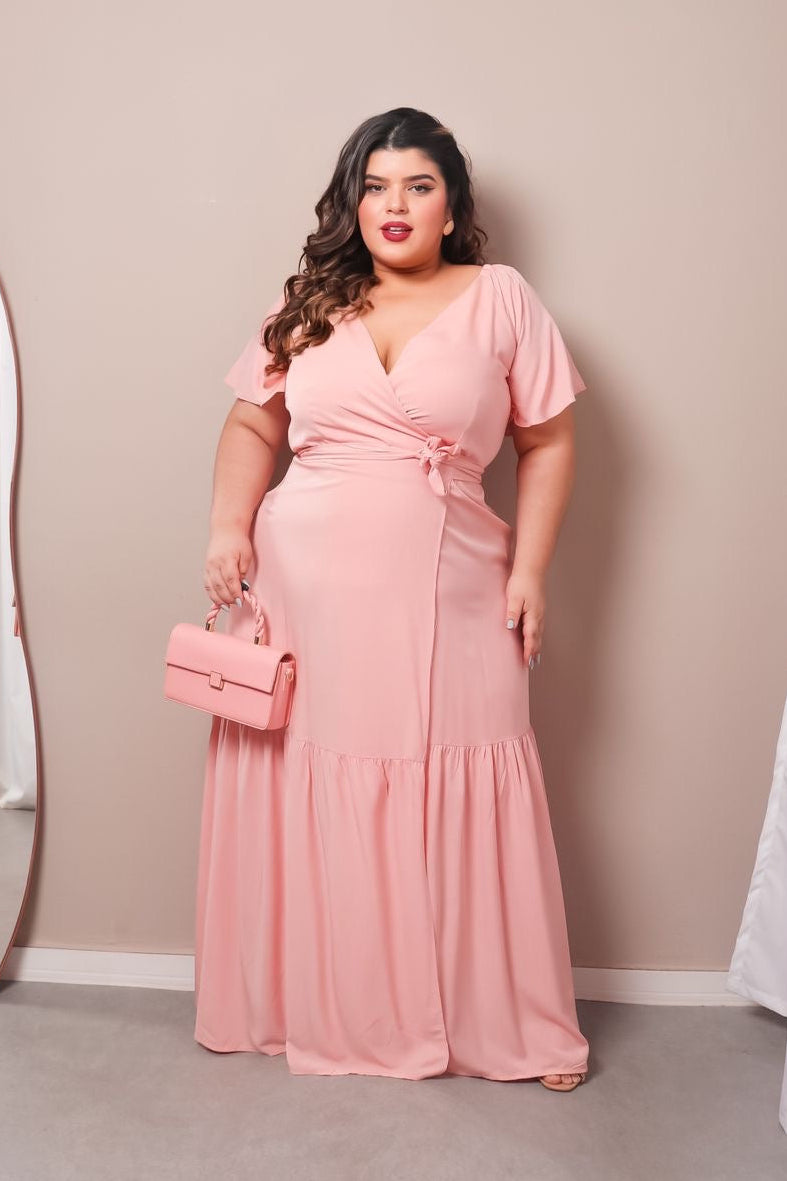 Vestido Plus Size Longo Sara