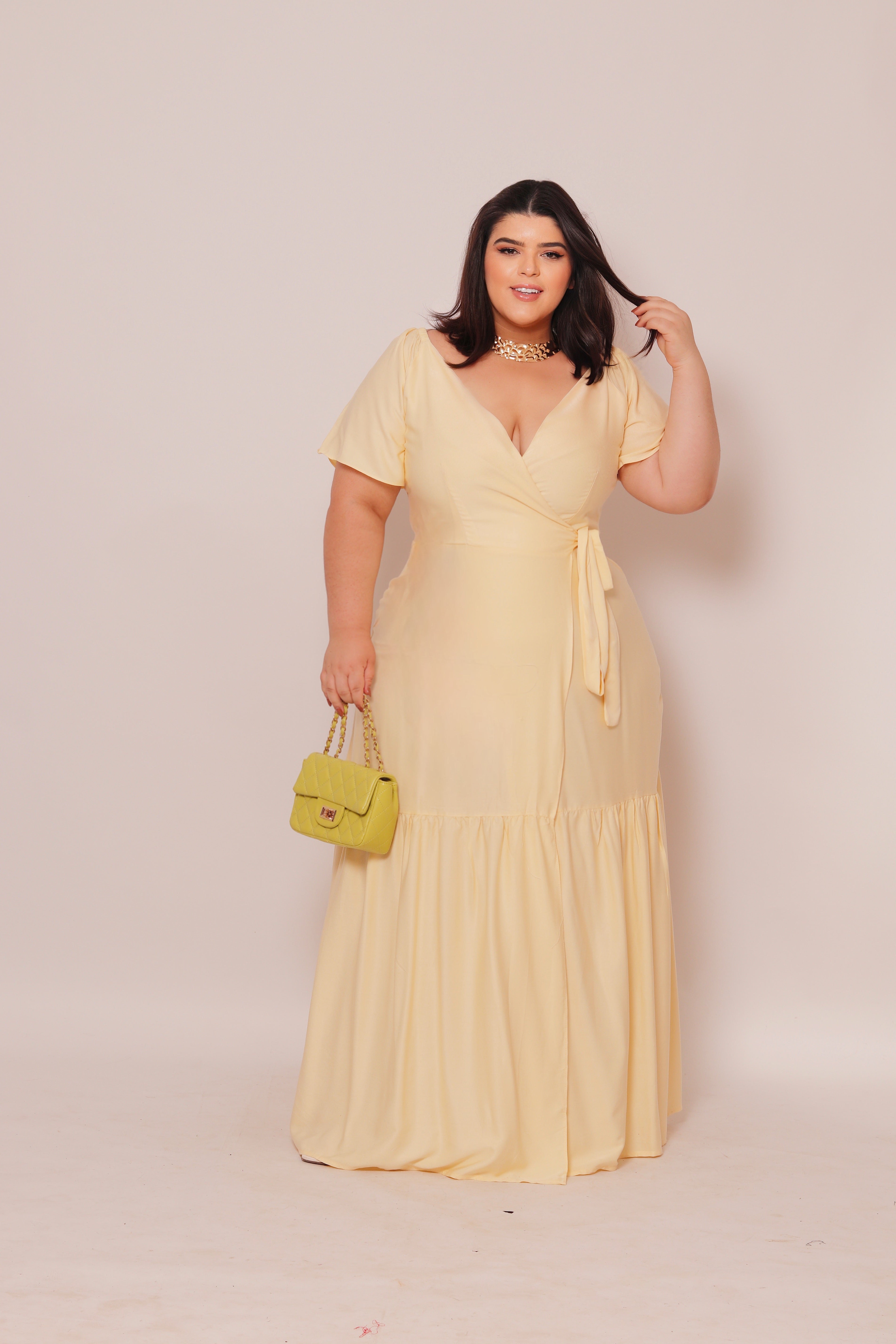 Vestido Plus Size Longo Sara