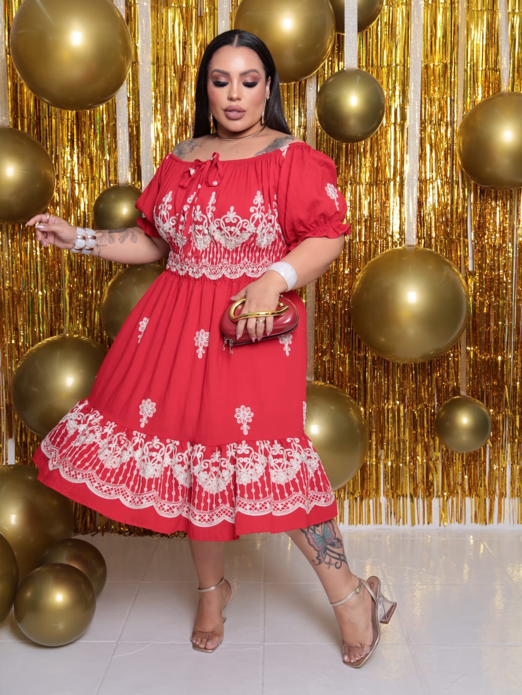 Vestido Ciganinha Bordado