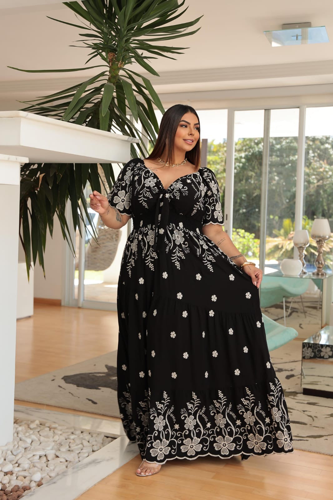 Vestido Alicy Bordado