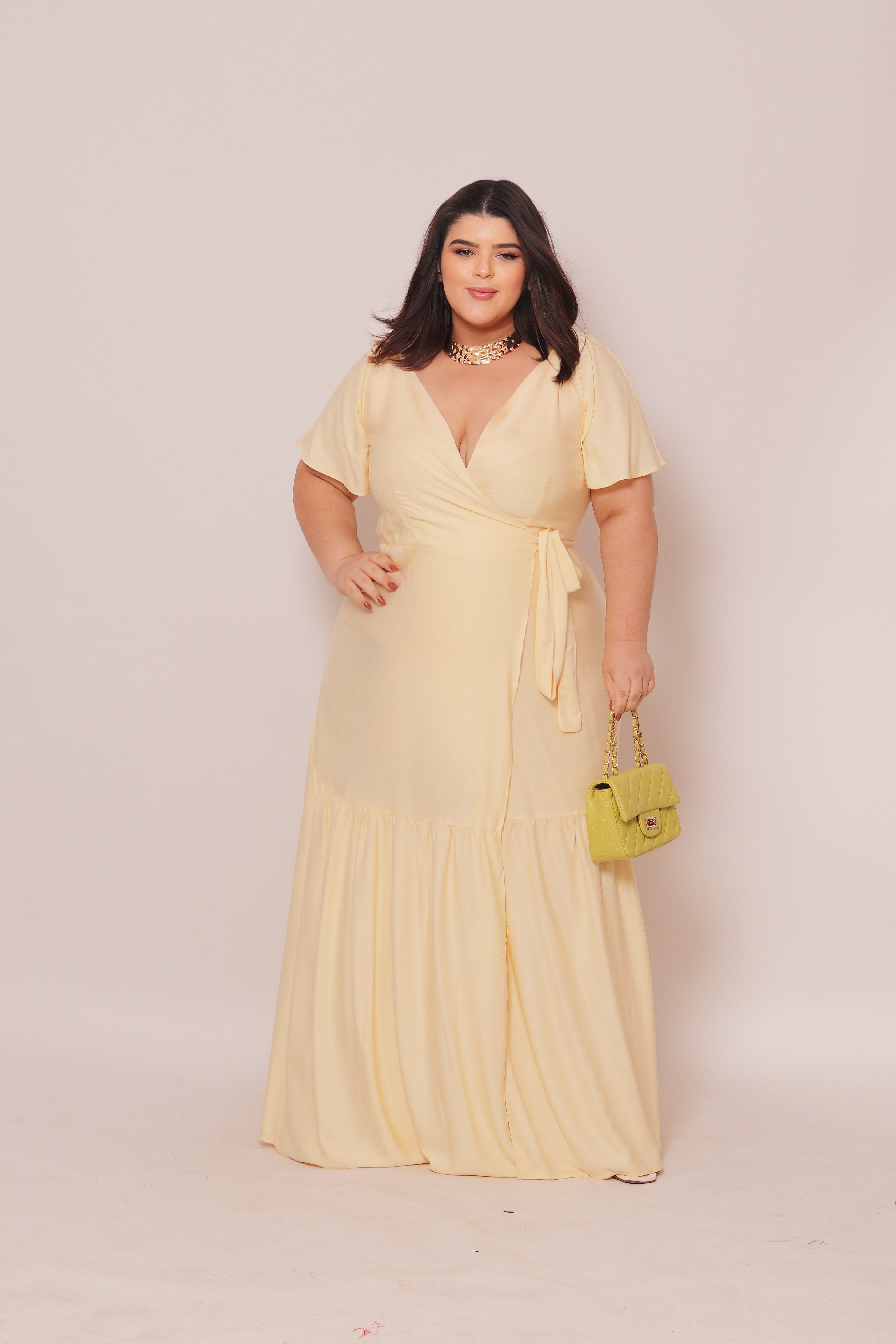 Vestido Plus Size Longo Sara