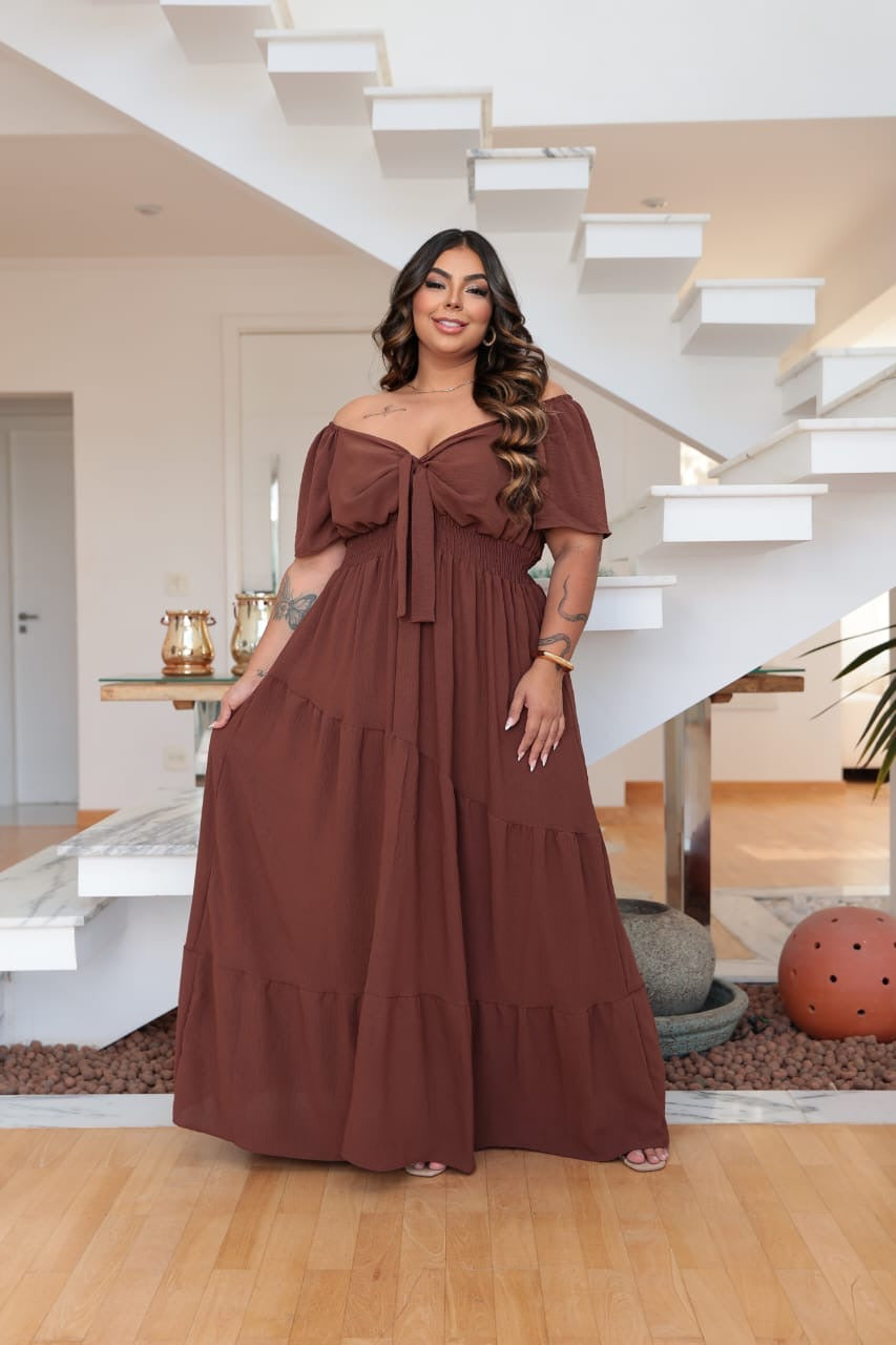 Vestido Isis Marrom