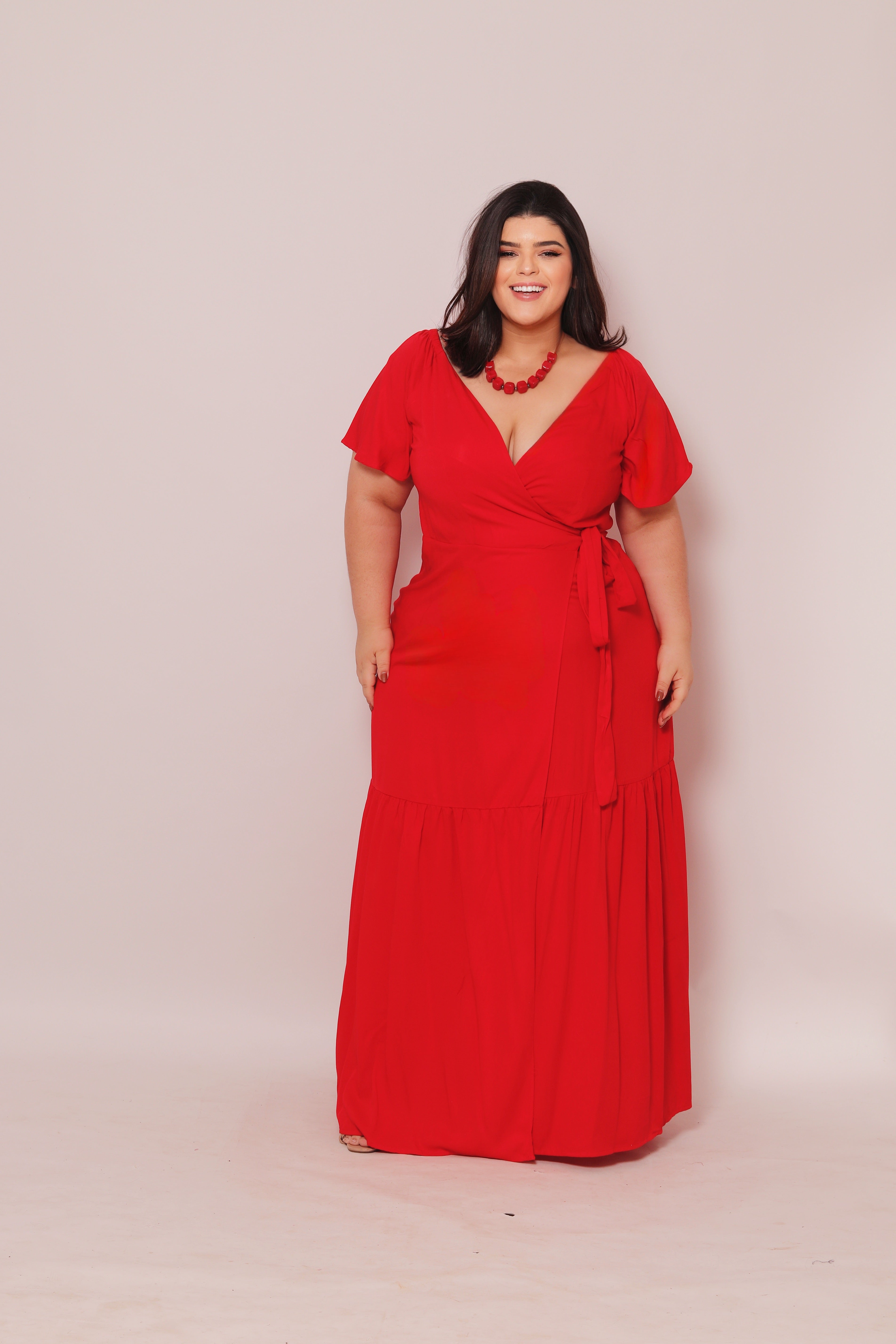 Vestido Plus Size Longo Sara