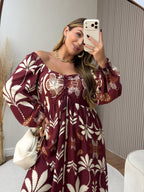 Vestido Turquia Manga longa