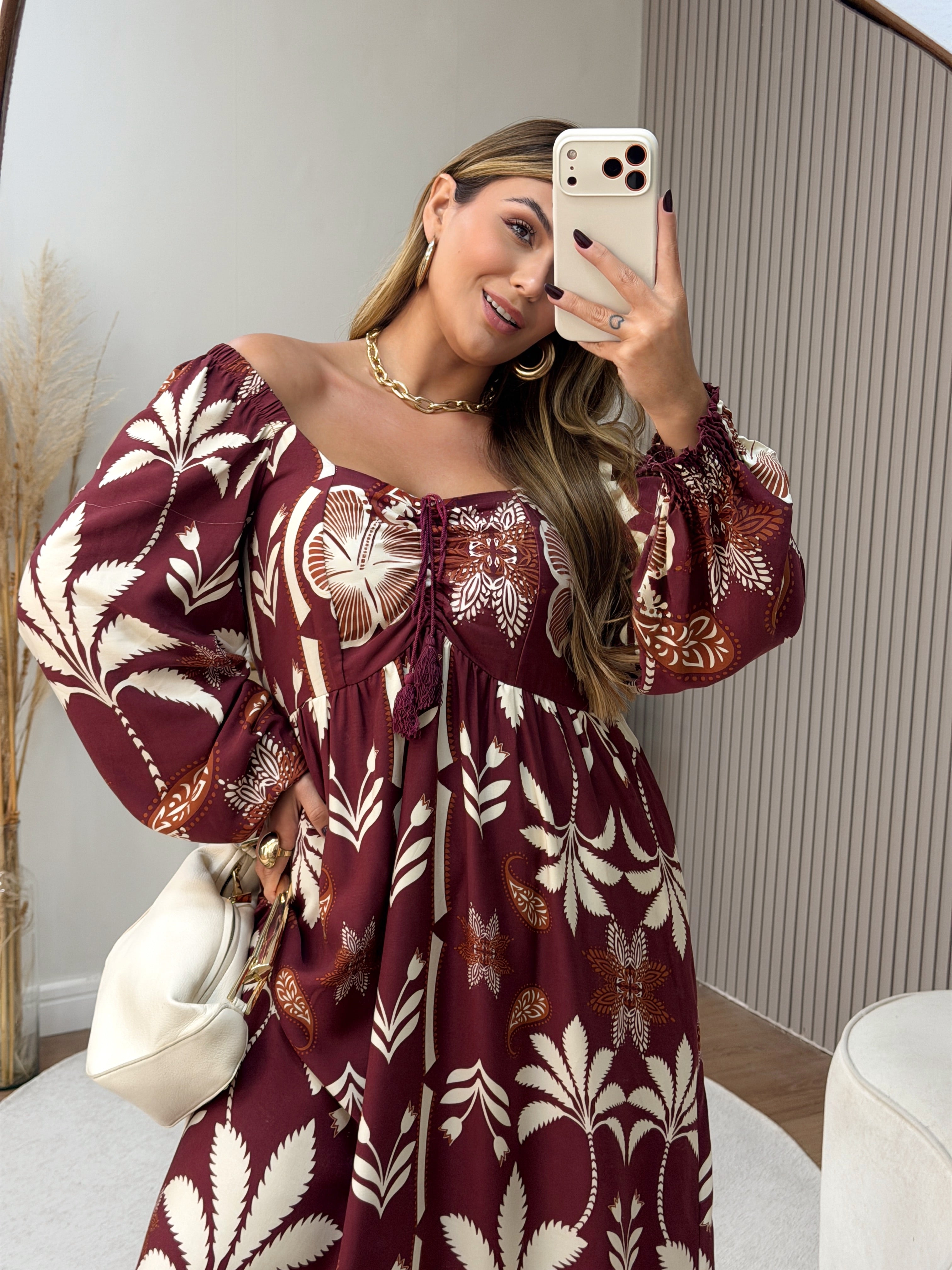 Vestido Turquia Manga longa