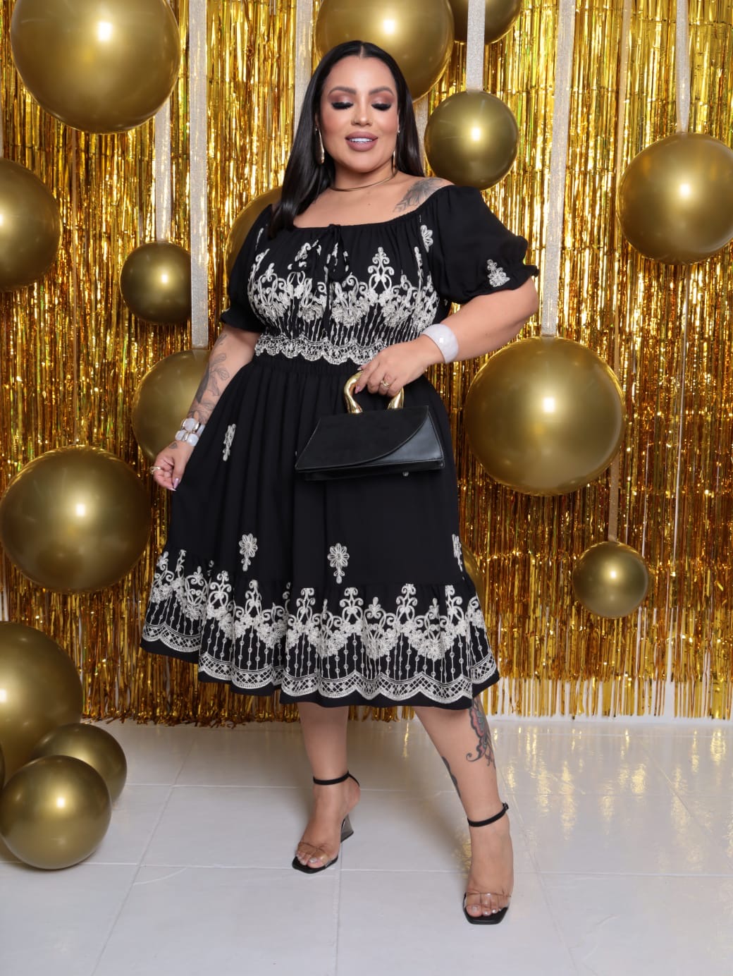 Vestido Ciganinha Bordado