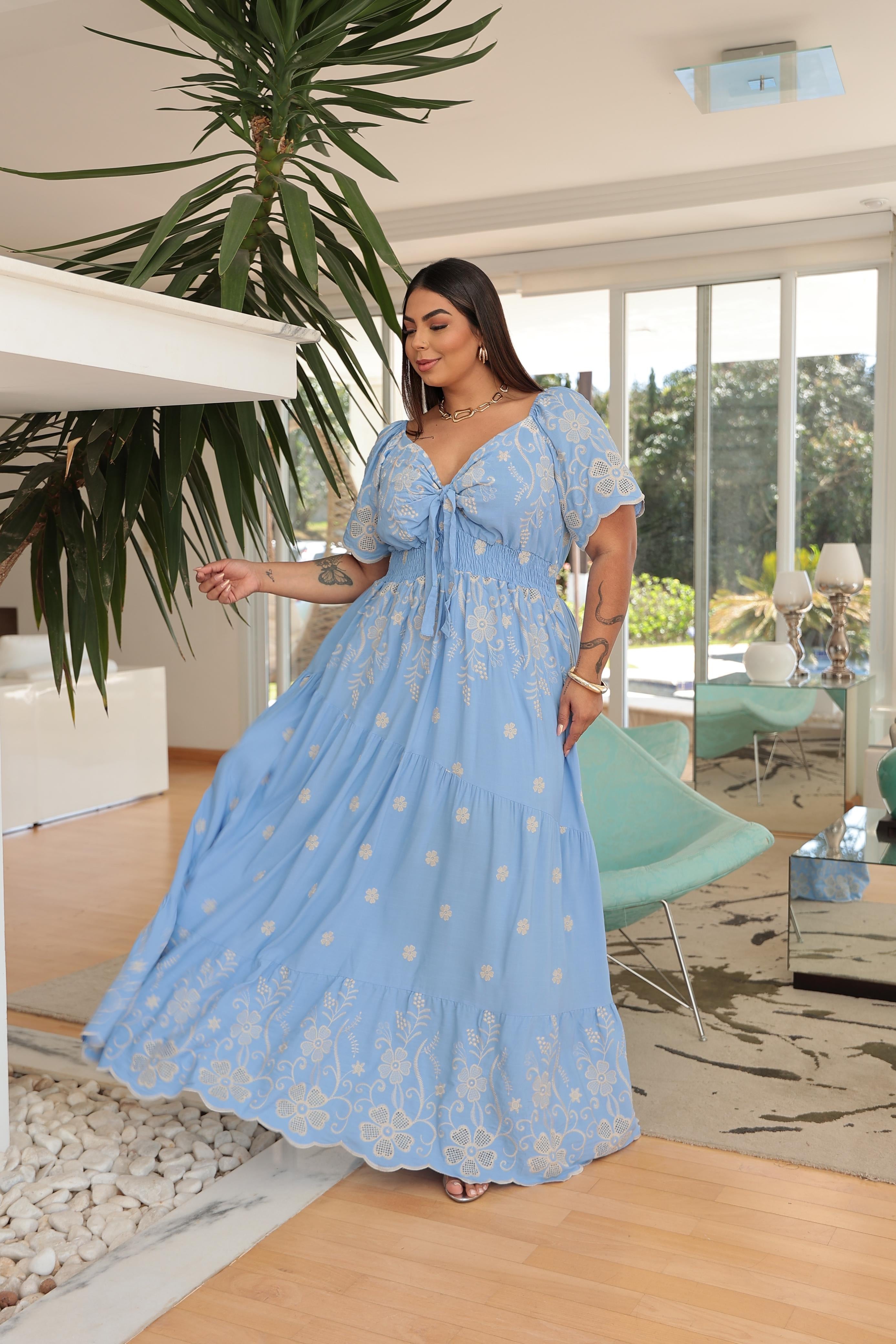 Vestido Alicy Bordado