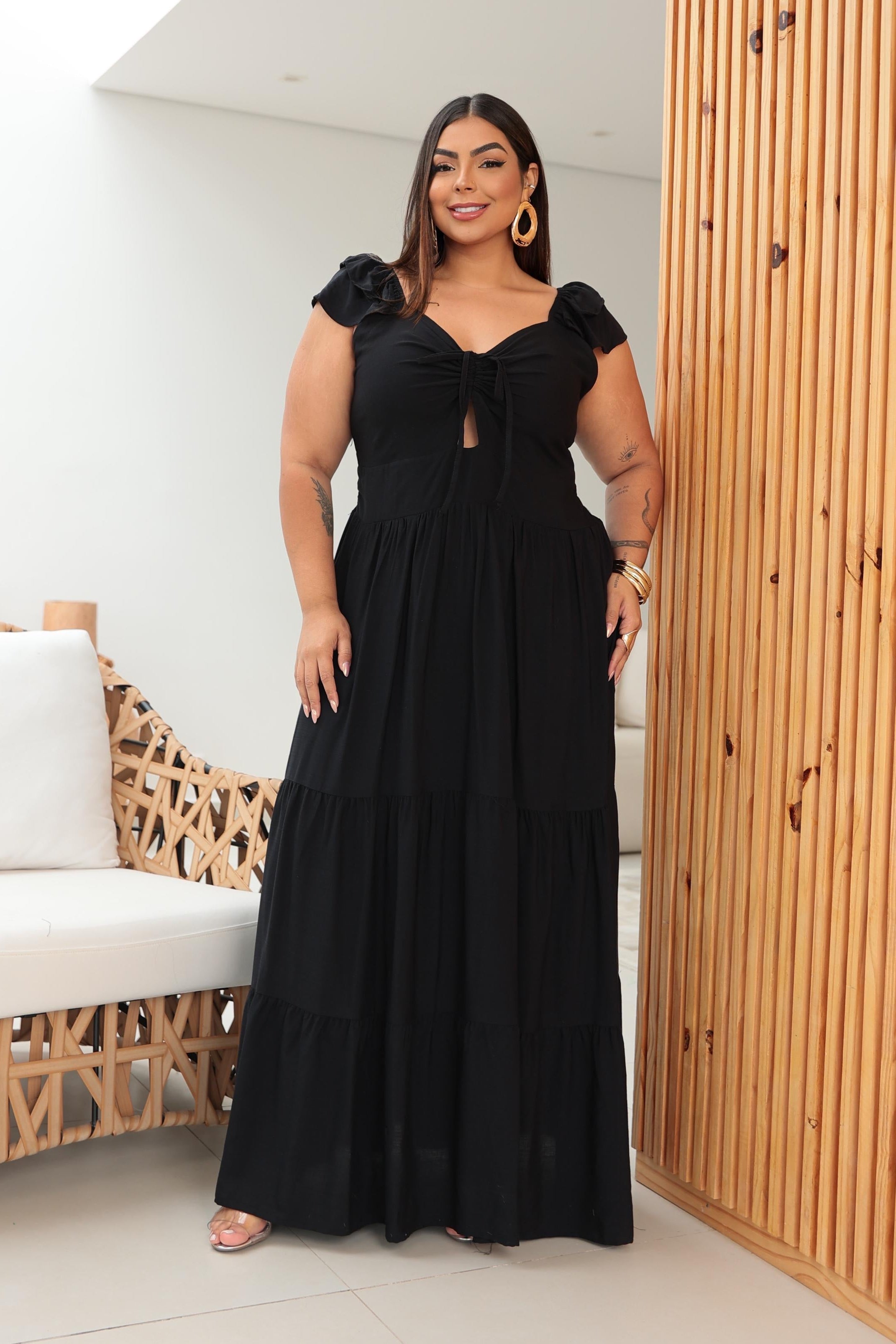 Vestido Fantini Viscolinho