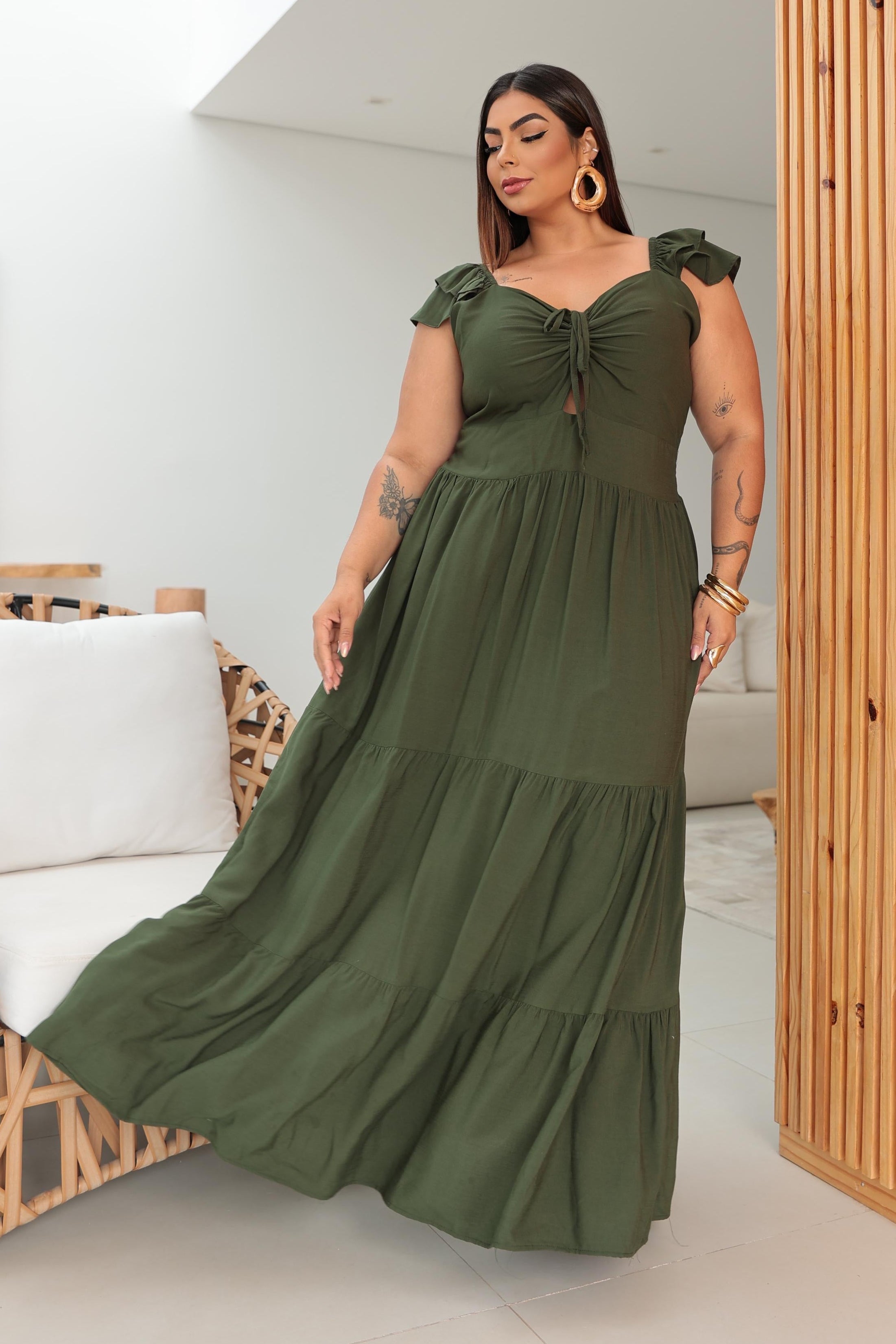 Vestido Fantini Viscolinho