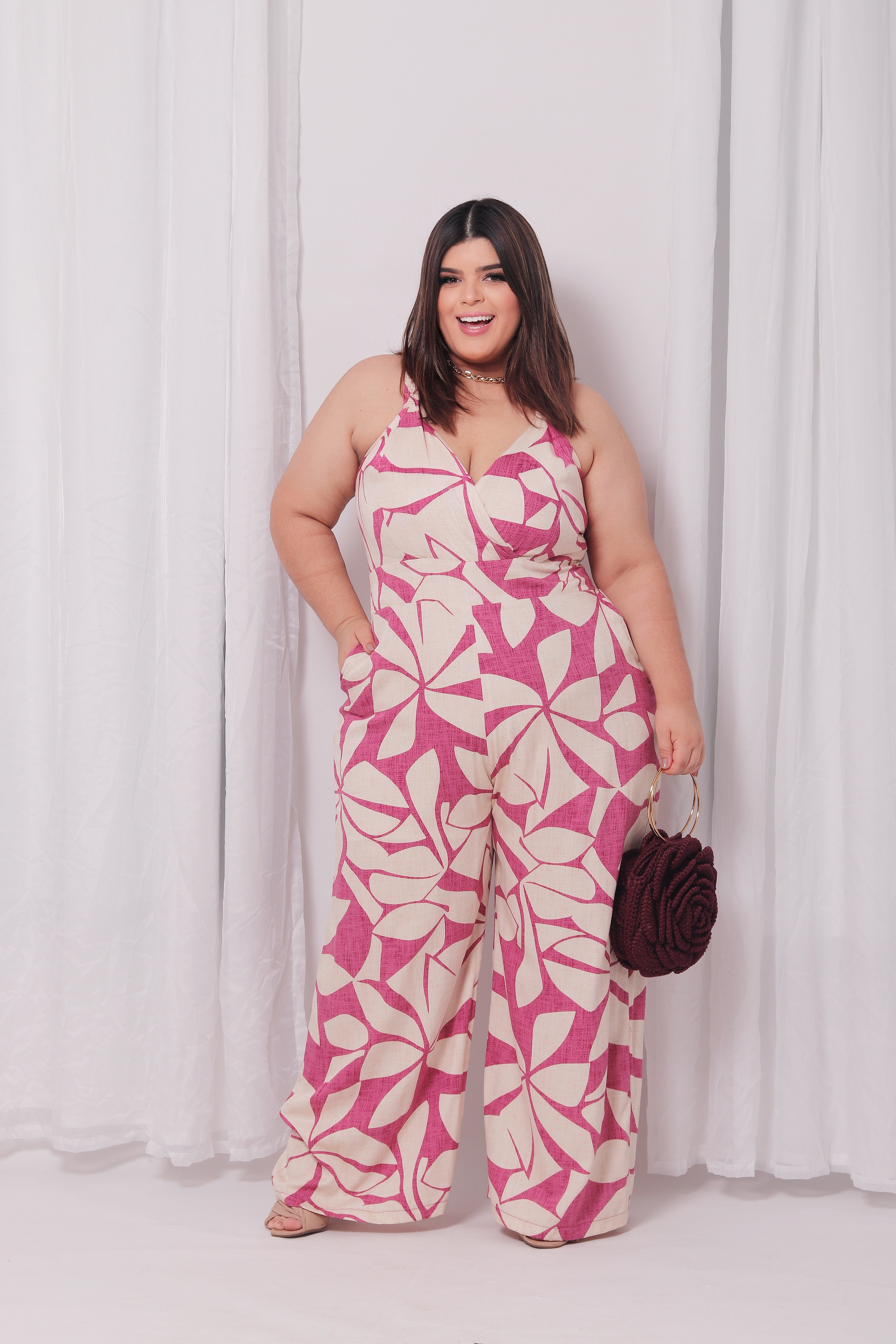 Macacão Alça Estampado