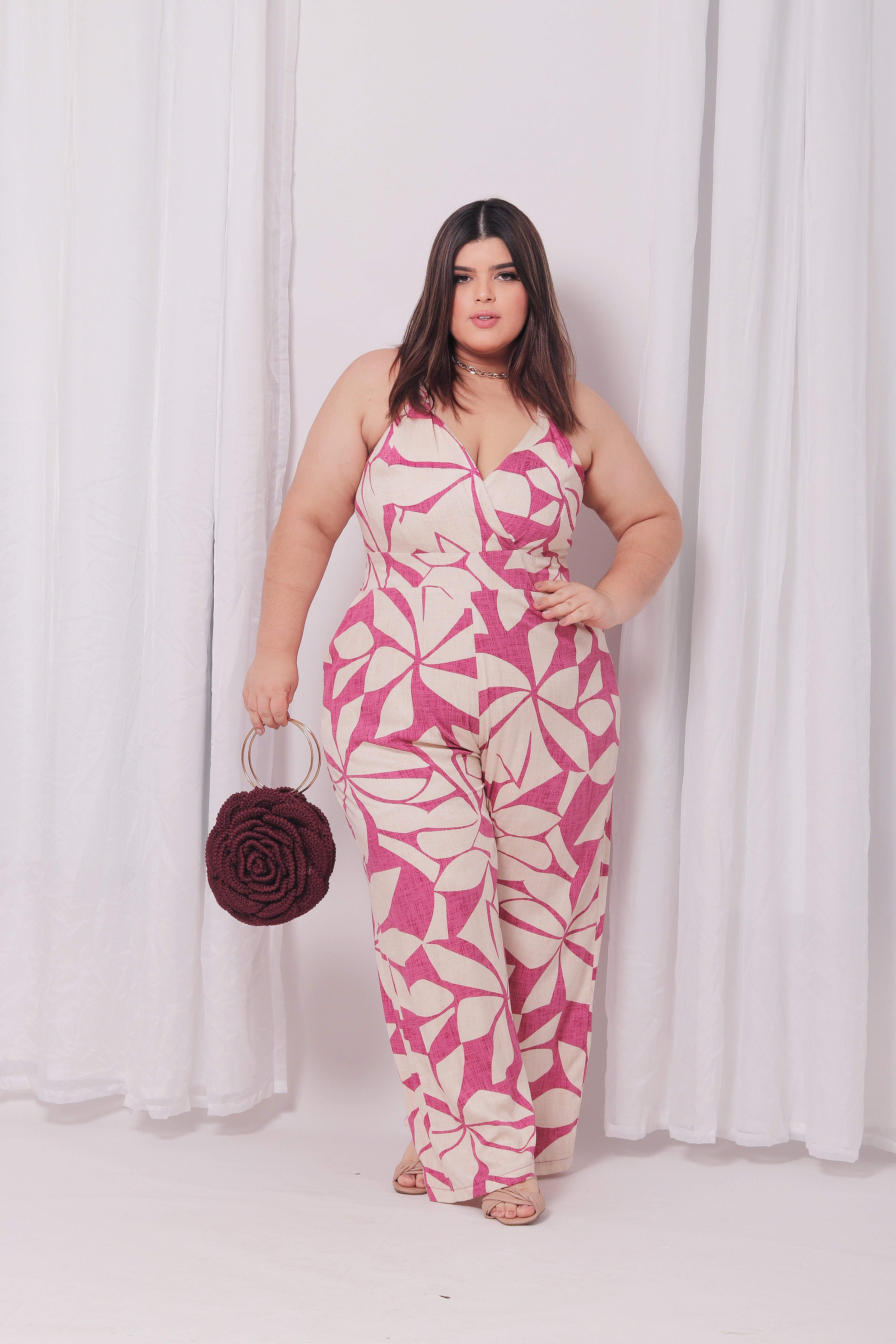 Macacão Alça Estampado