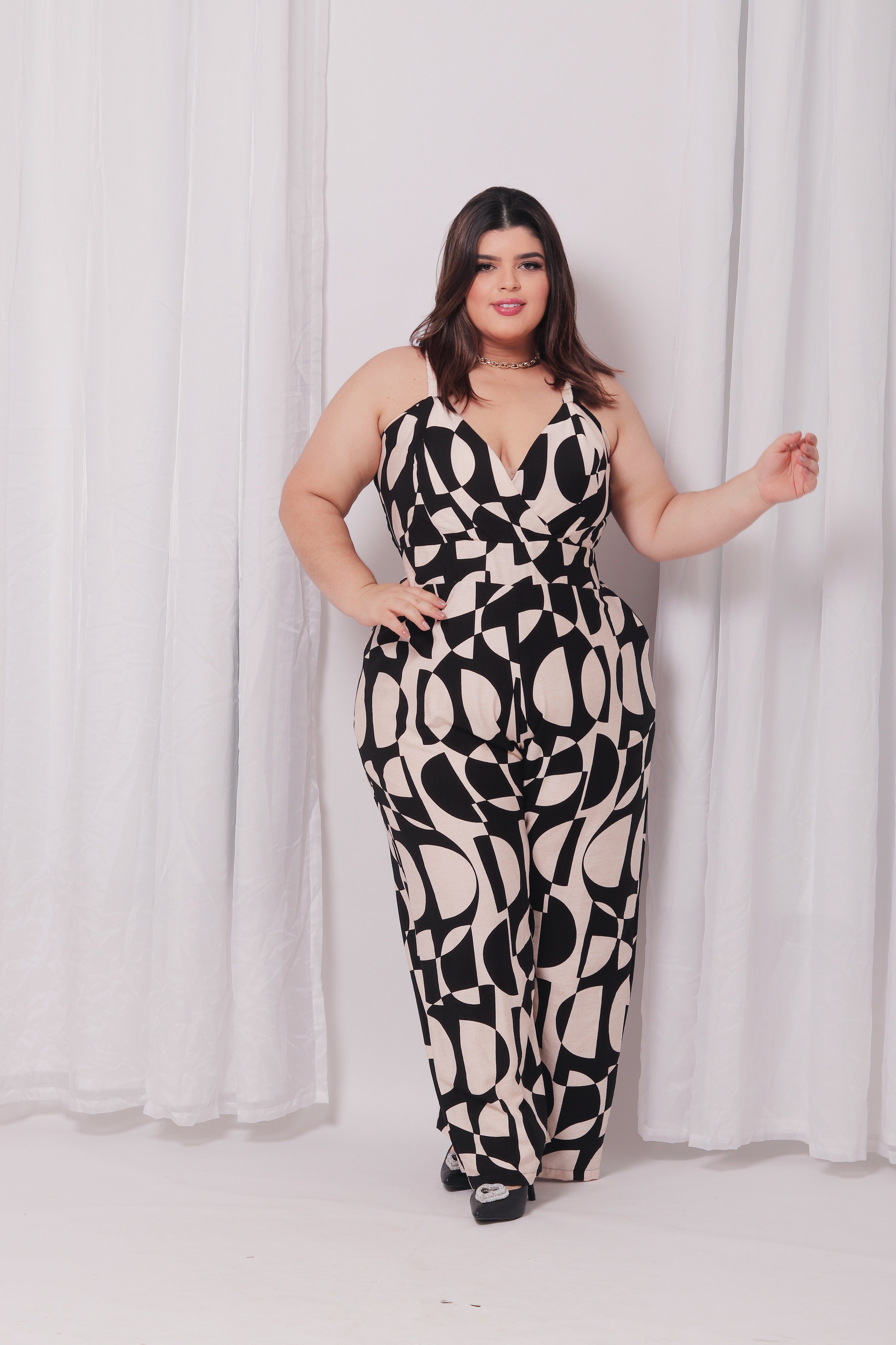 Macacão Alça Estampado