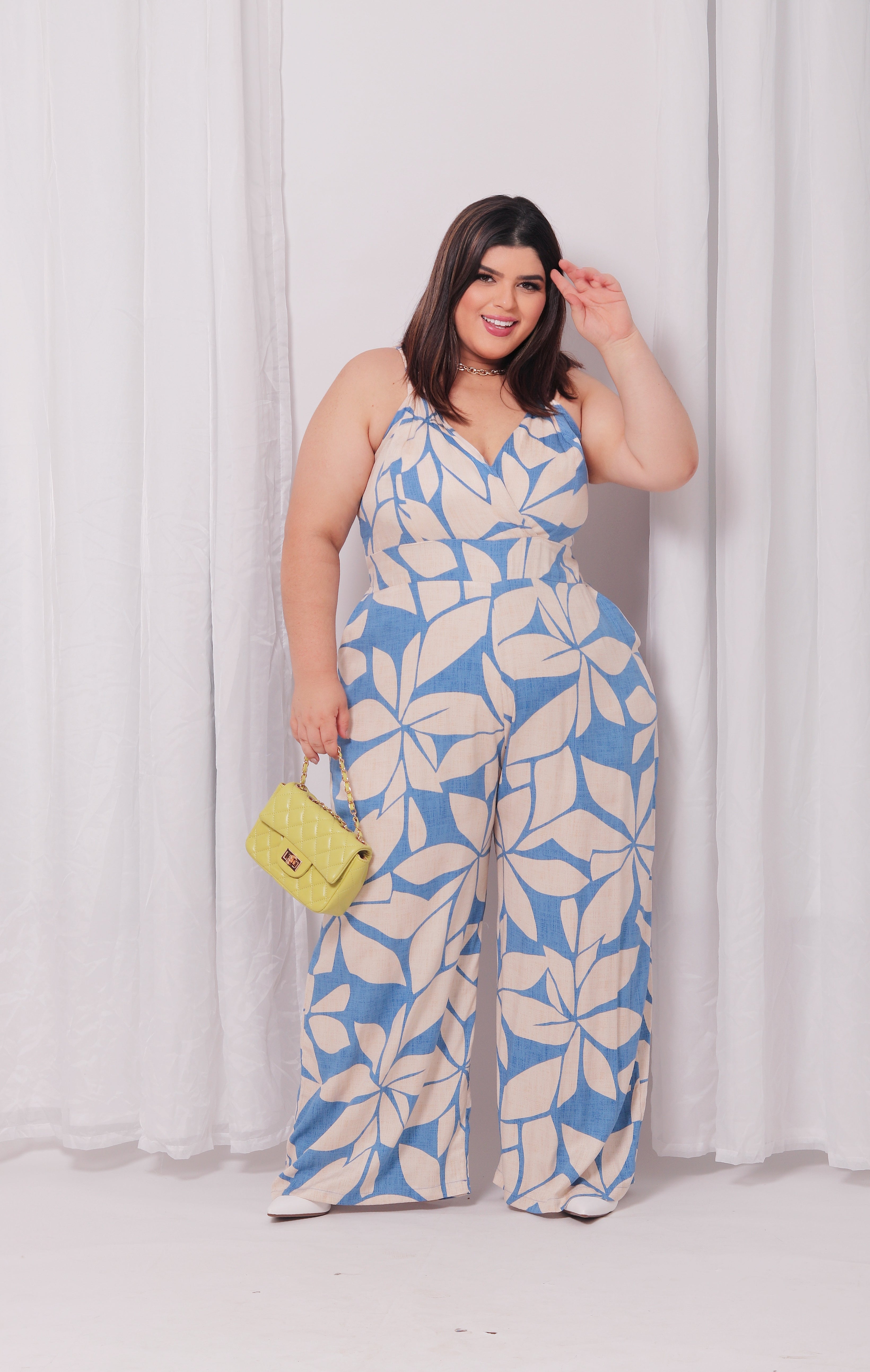 Macacão Alça Estampado