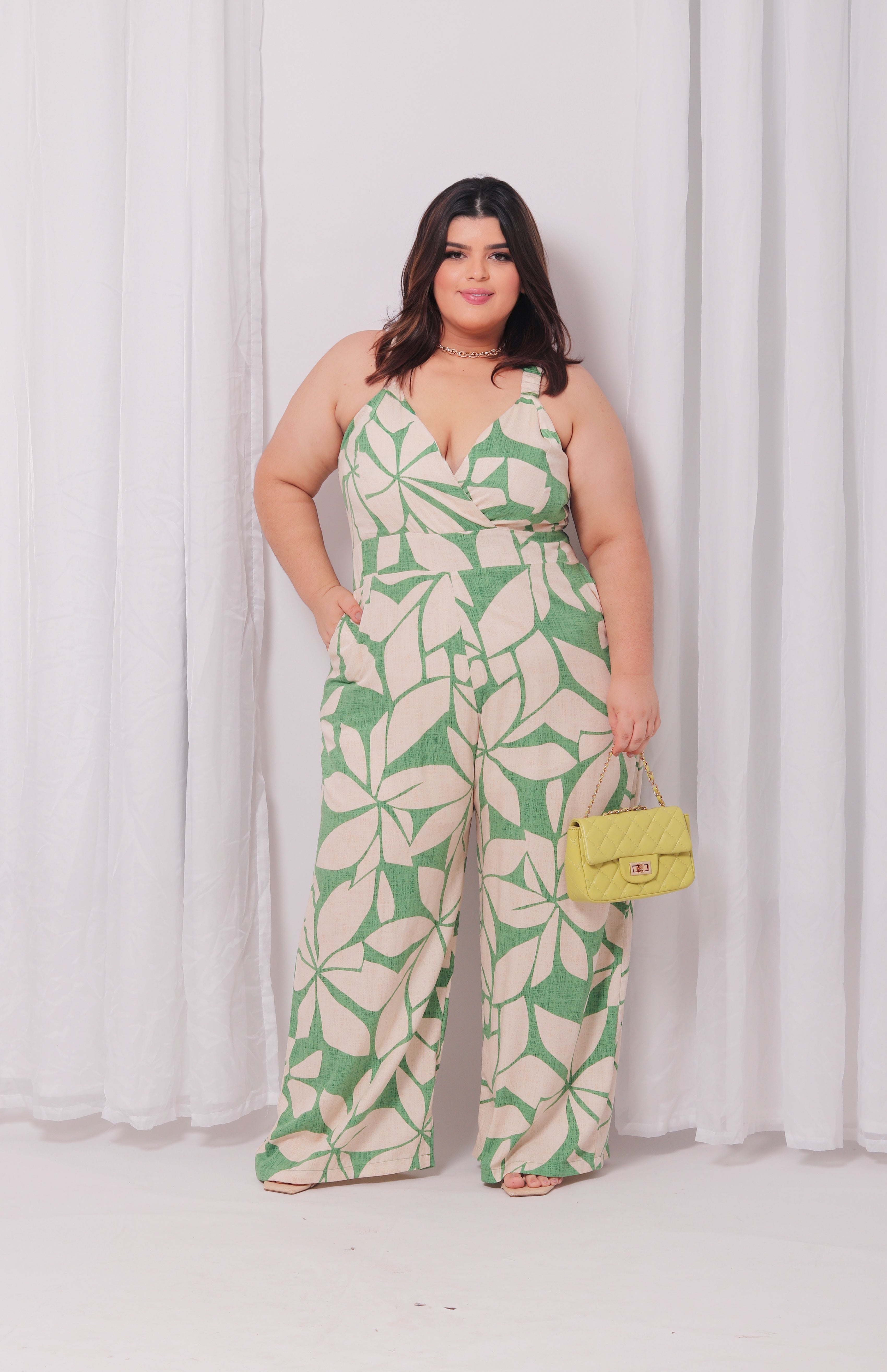 Macacão Alça Estampado