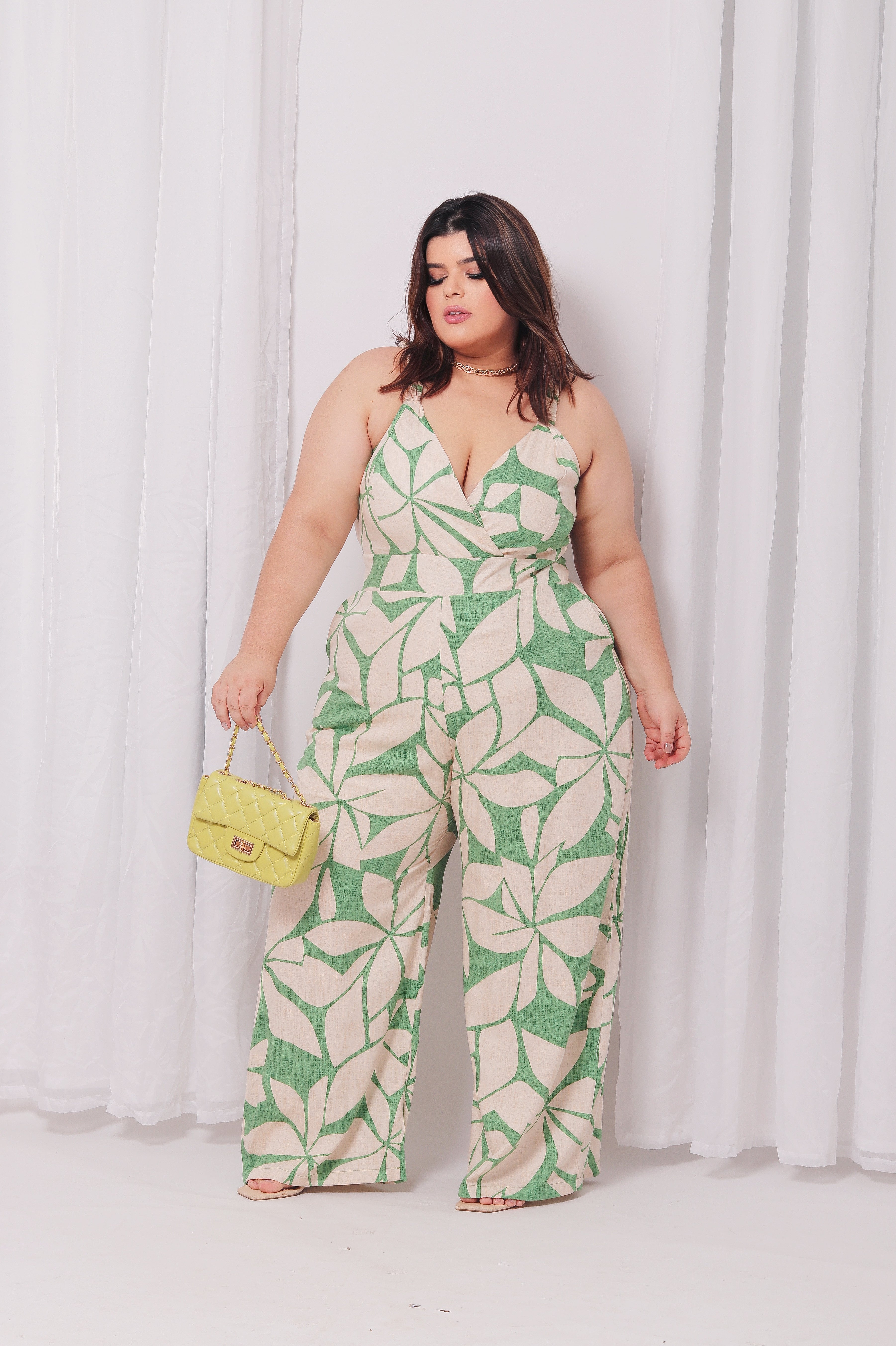 Macacão Alça Estampado