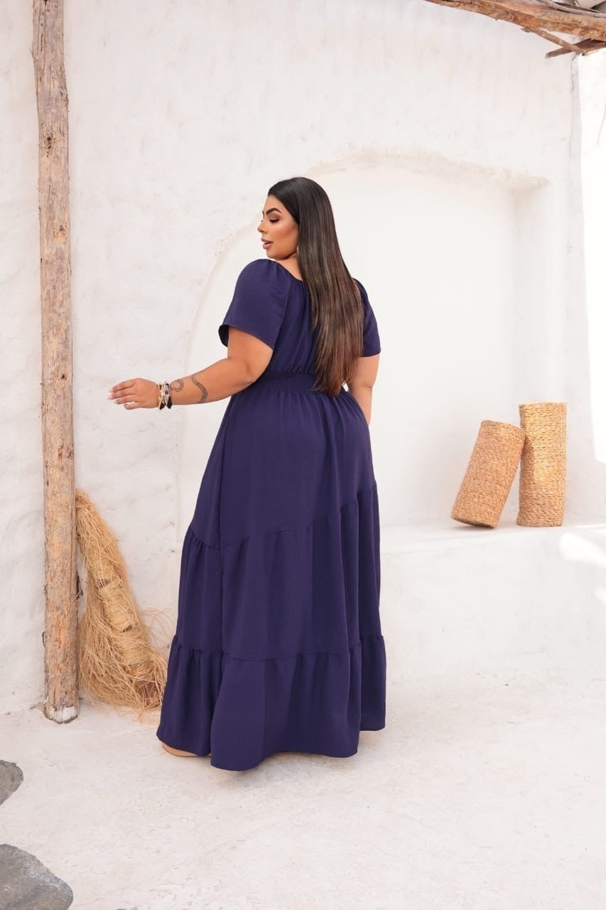 Vestido Isis Azul Marinho