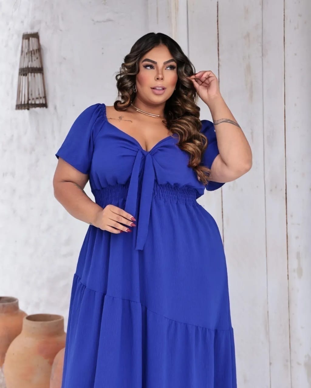 Vestido Isis Azul Royal